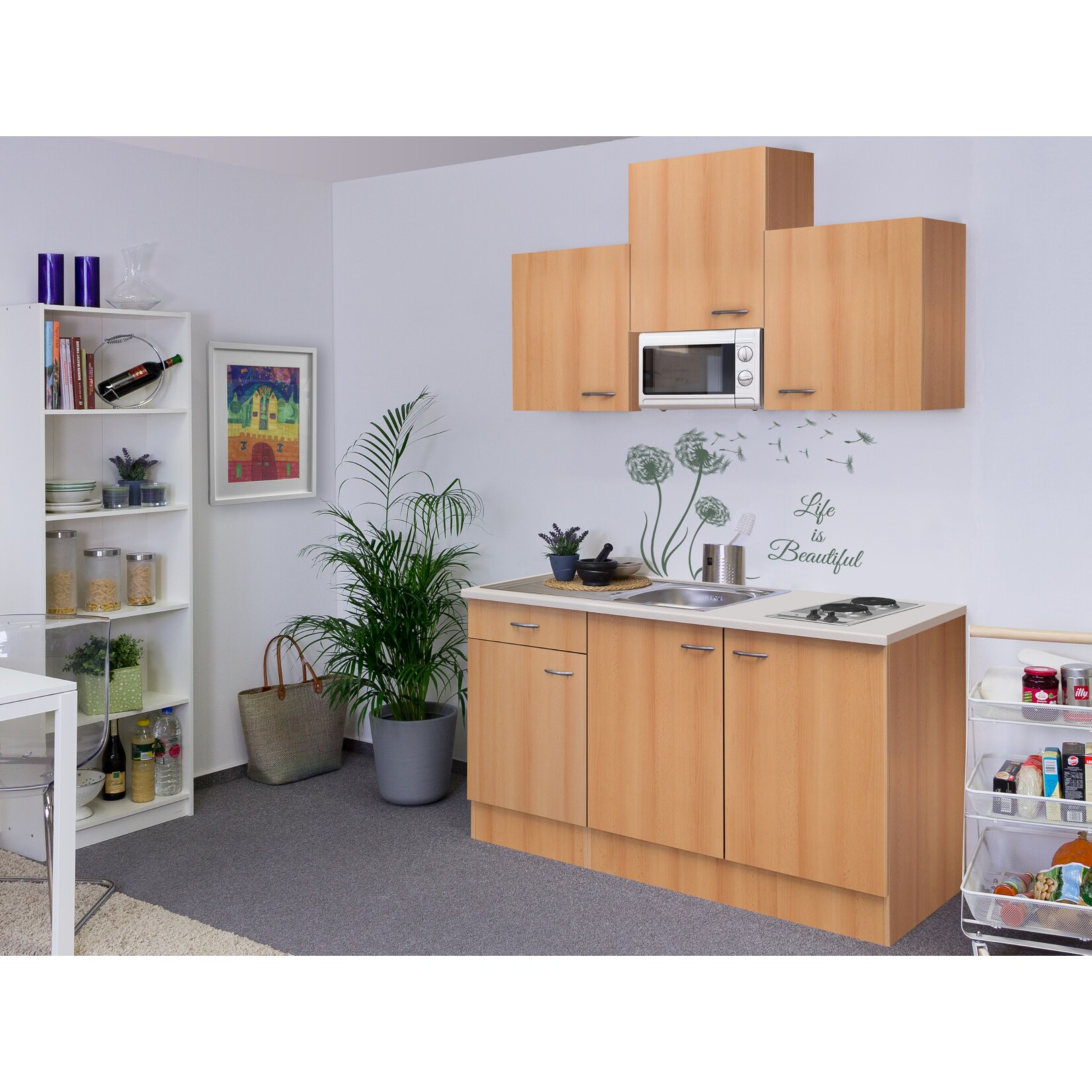 Flex-Well K&uuml;chenzeile 150 cm G-150-1003-019 Nano - Bild 1