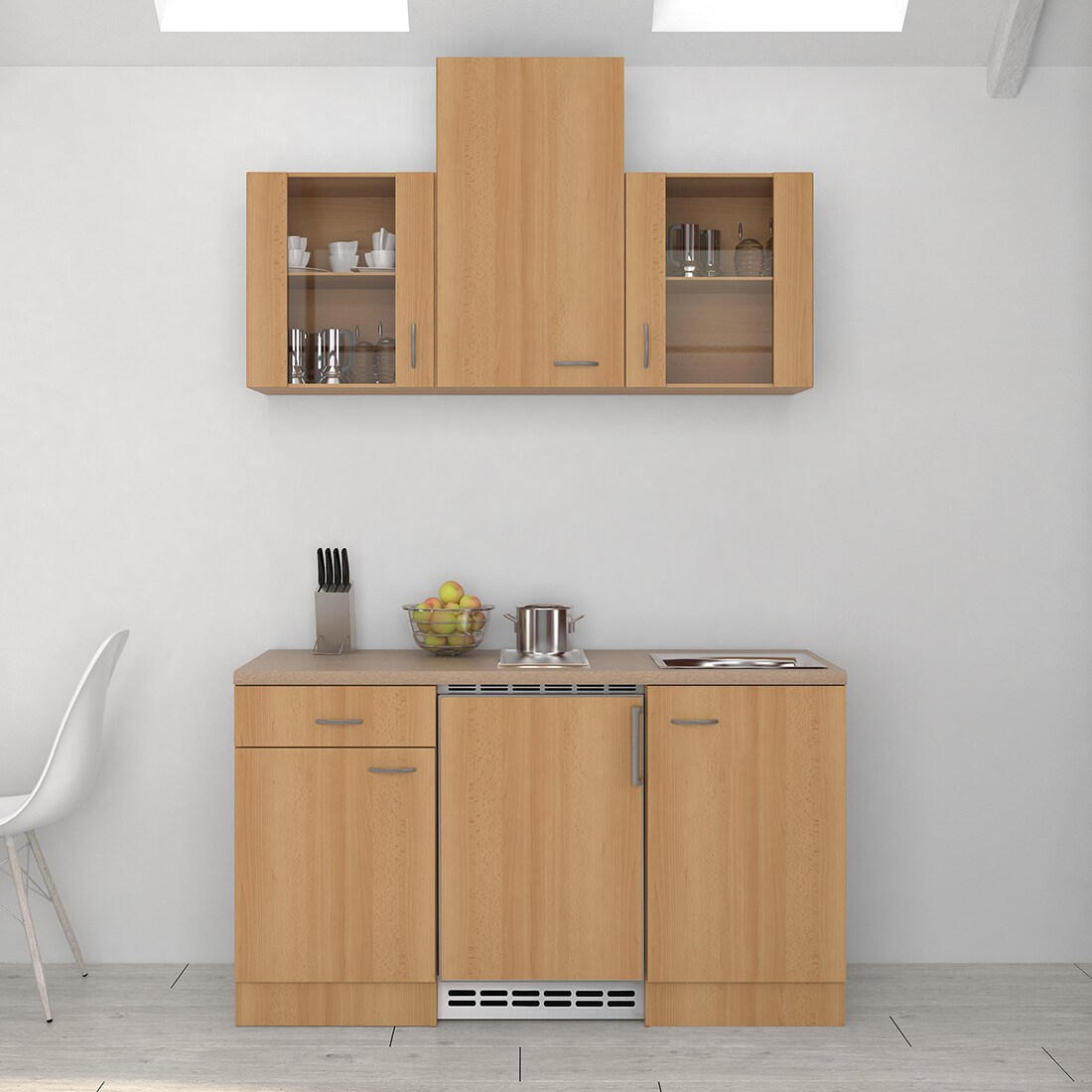 Flex-Well K&uuml;chenzeile 150 cm G-150-1002-003 Nano - Bild 1