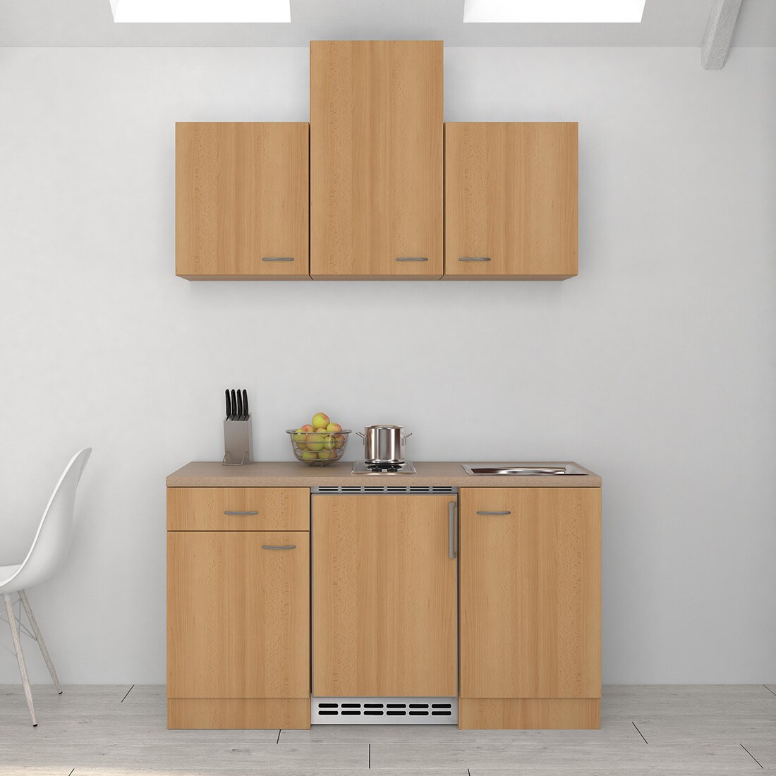 Flex-Well K&uuml;chenzeile 150 cm G-150-1002-000 Nano - Bild 1