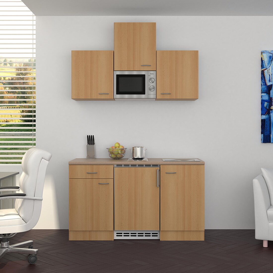 Flex-Well K&uuml;chenzeile 150 cm G-150-1001-031 Nano - Bild 1