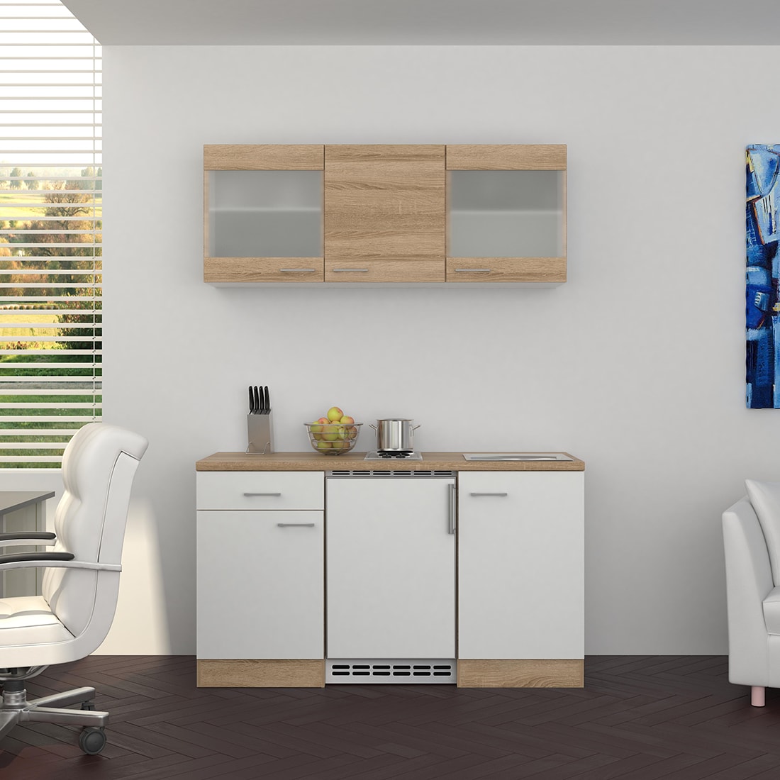 Flex-Well K&uuml;chenzeile 150 cm G-150-1001-030 Samoa - Bild 1