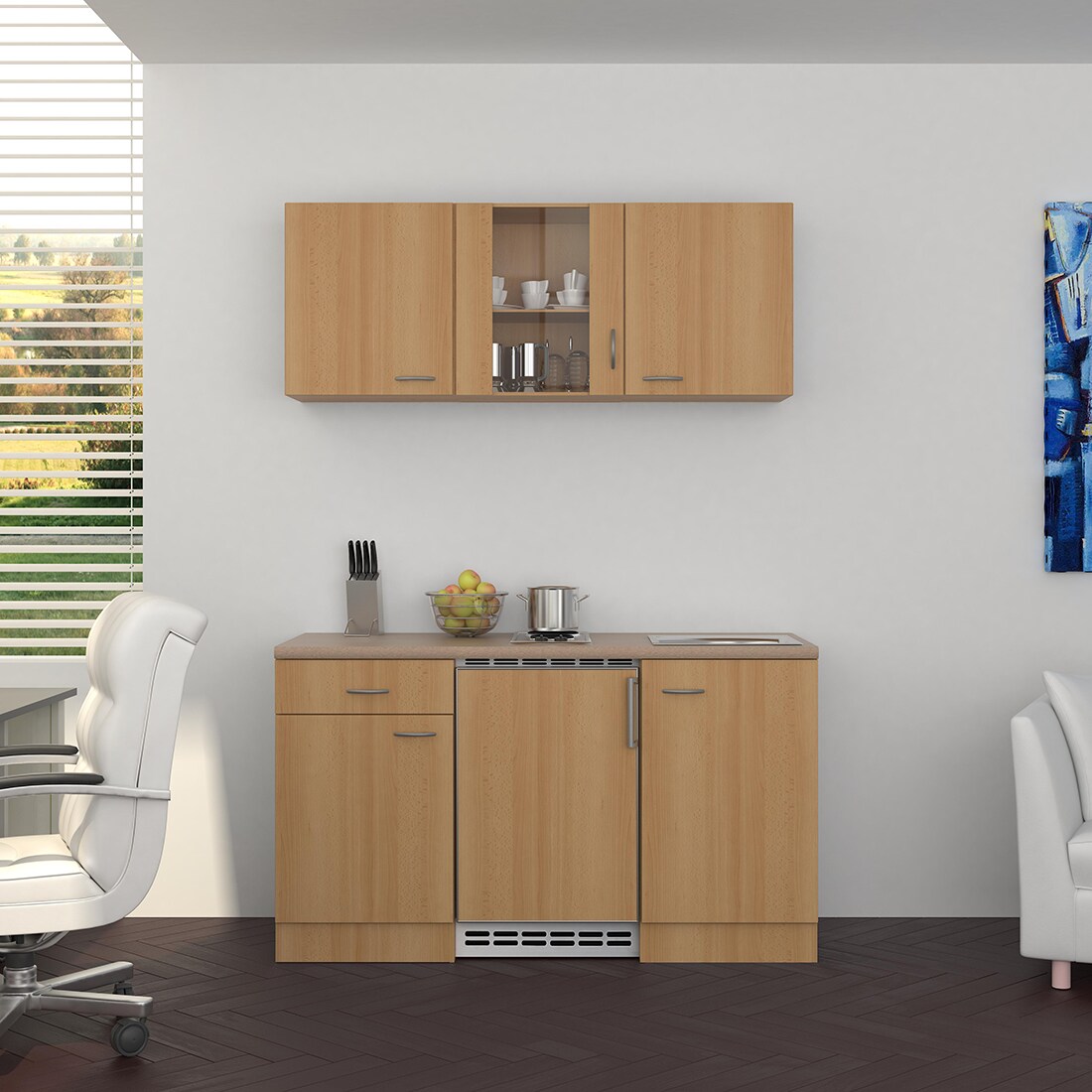 Flex-Well K&uuml;chenzeile 150 cm G-150-1001-022 Nano - Bild 1