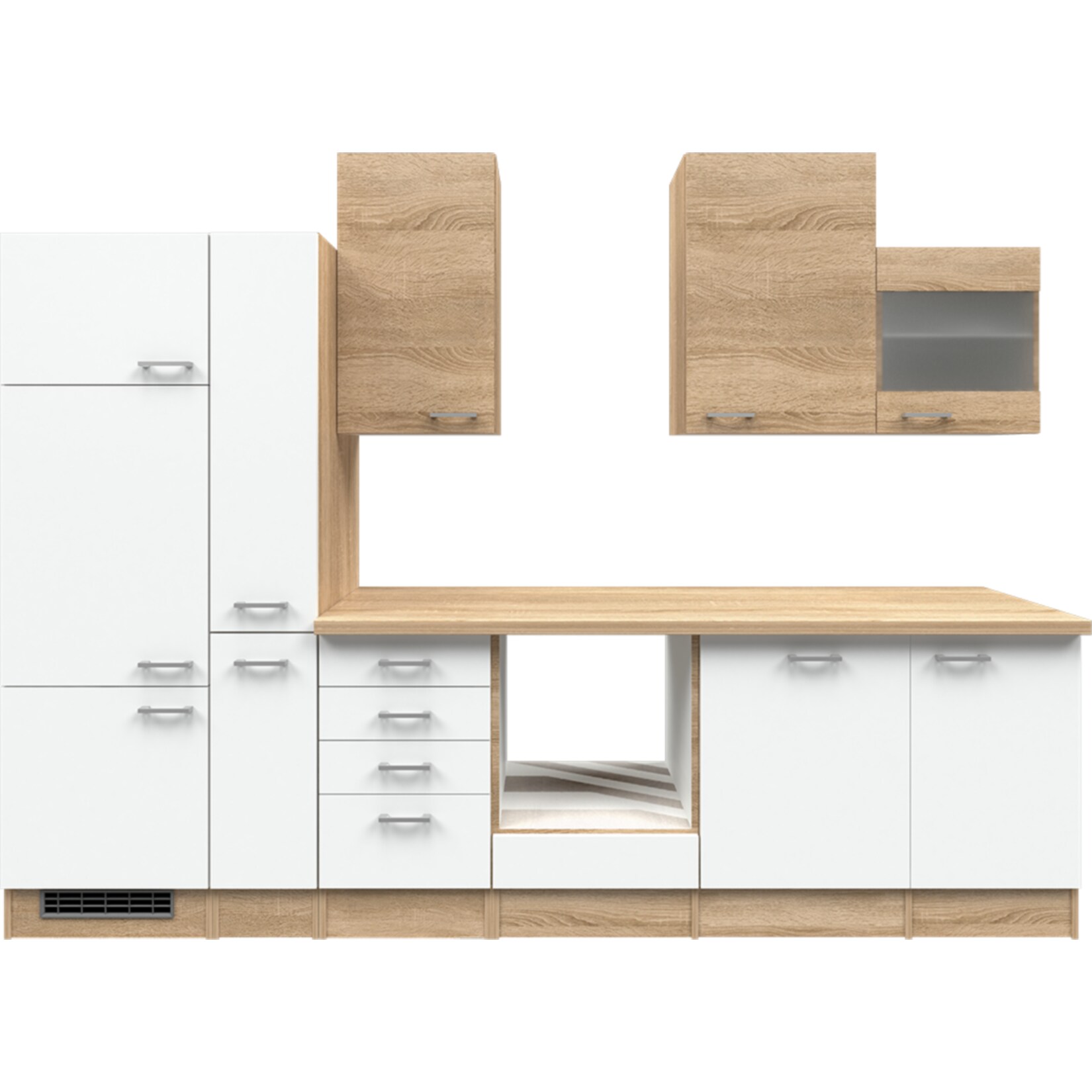 Flex-Well K&uuml;chenzeile ohne E-Ger&auml;te 310 cm L-310-2603-014 Samoa - Bild 1