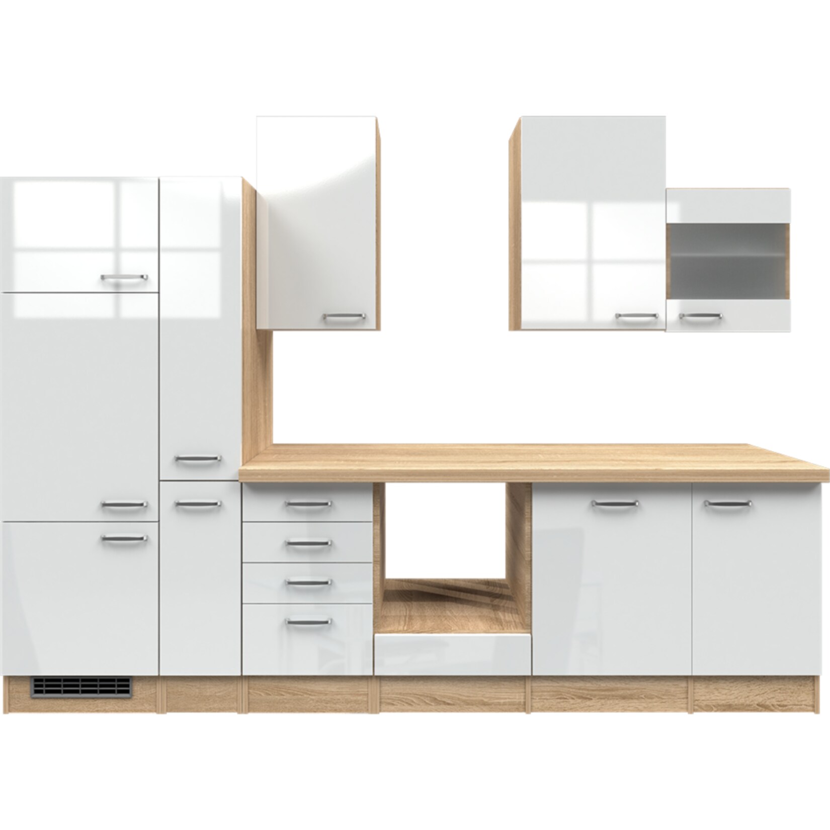 Flex-Well K&uuml;chenzeile ohne E-Ger&auml;te 310 cm L-310-2603-014 Valero - Bild 1