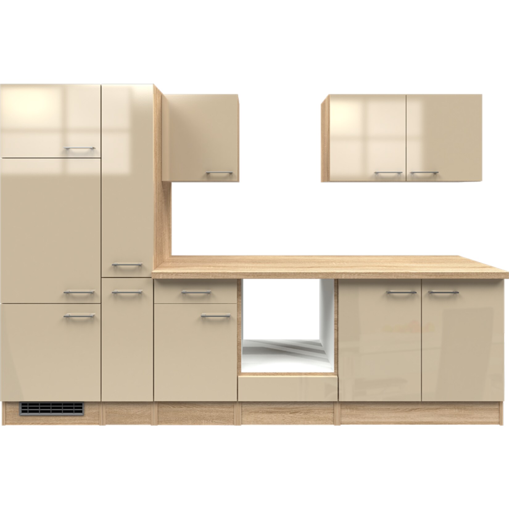 Flex-Well K&uuml;chenzeile ohne E-Ger&auml;te 300 cm L-300-2502-028 Nepal - Bild 1