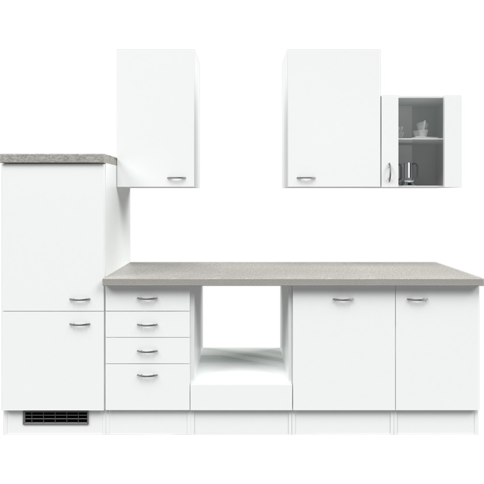 Flex-Well K&uuml;chenzeile ohne E-Ger&auml;te 280 cm L-280-2305-014 Wito - Bild 1