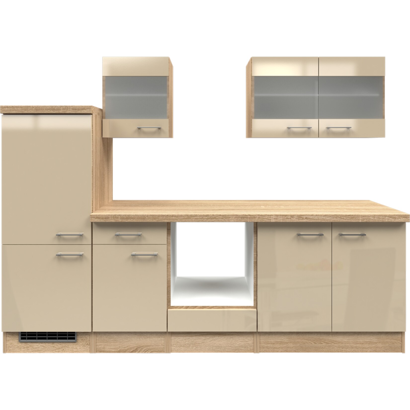 Flex-Well K&uuml;chenzeile ohne E-Ger&auml;te 270 cm L-270-2206-030 Nepal - Bild 1