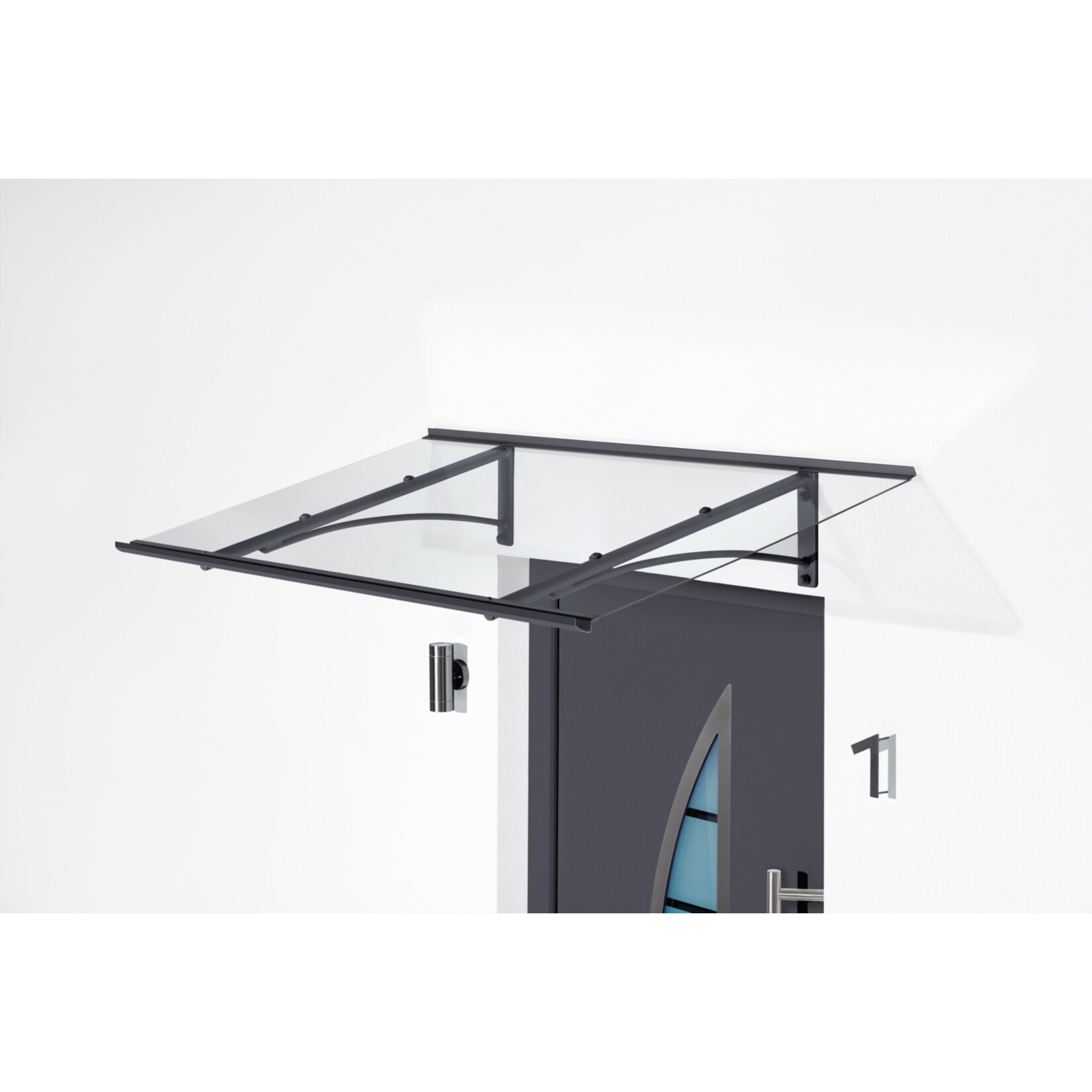 Gutta Typ PT/GR Vordach 160 x 90 cm, gerade | 04003412111964