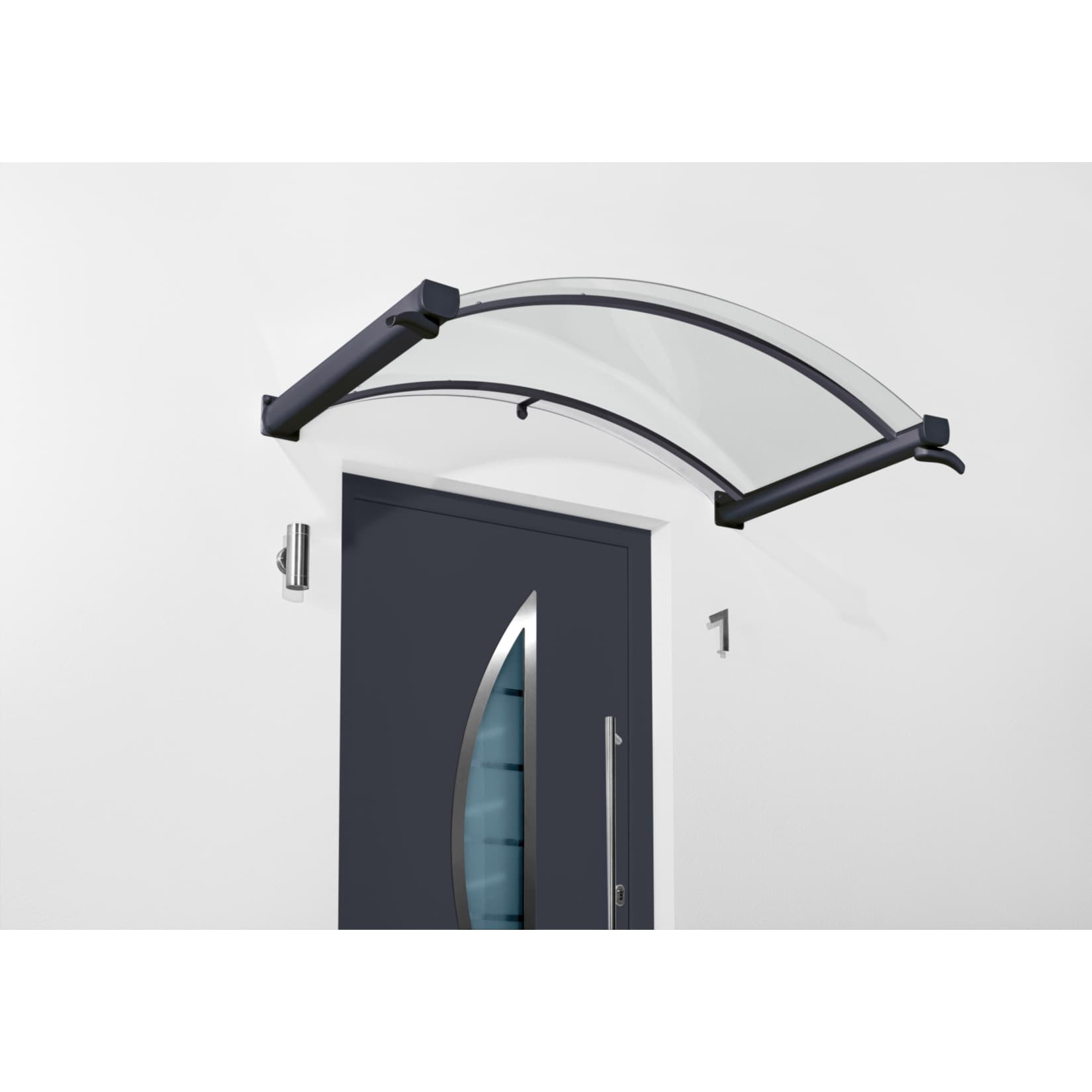 Gutta Typ BV/B Bogenvordach 200 x 90 cm, anthrazit - Bild 1