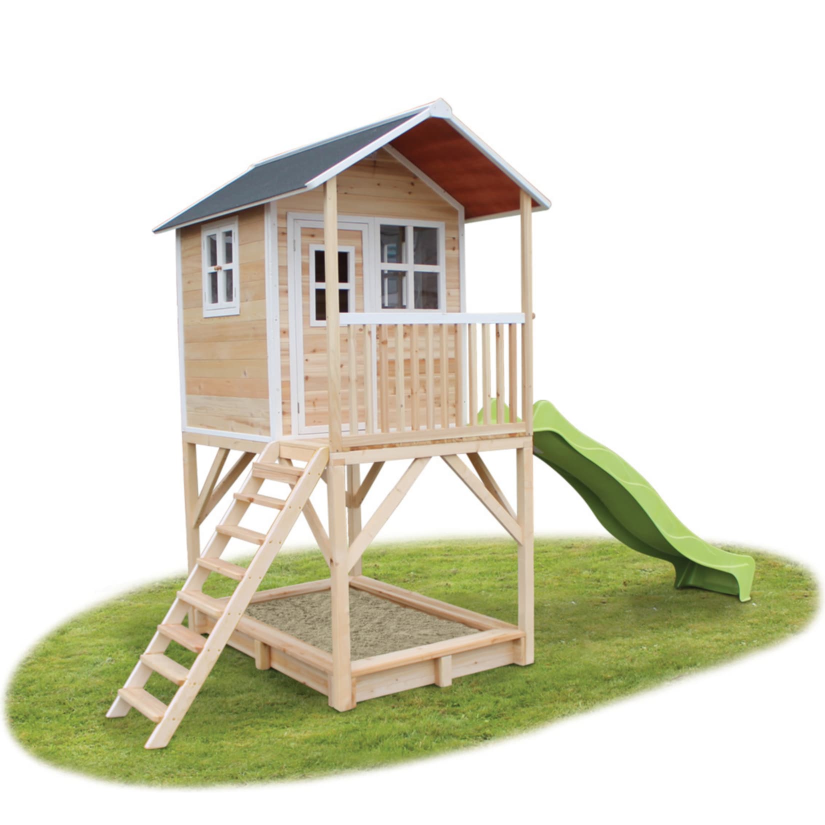 EXIT Loft 700 Holzspielhaus - naturel - Bild 1