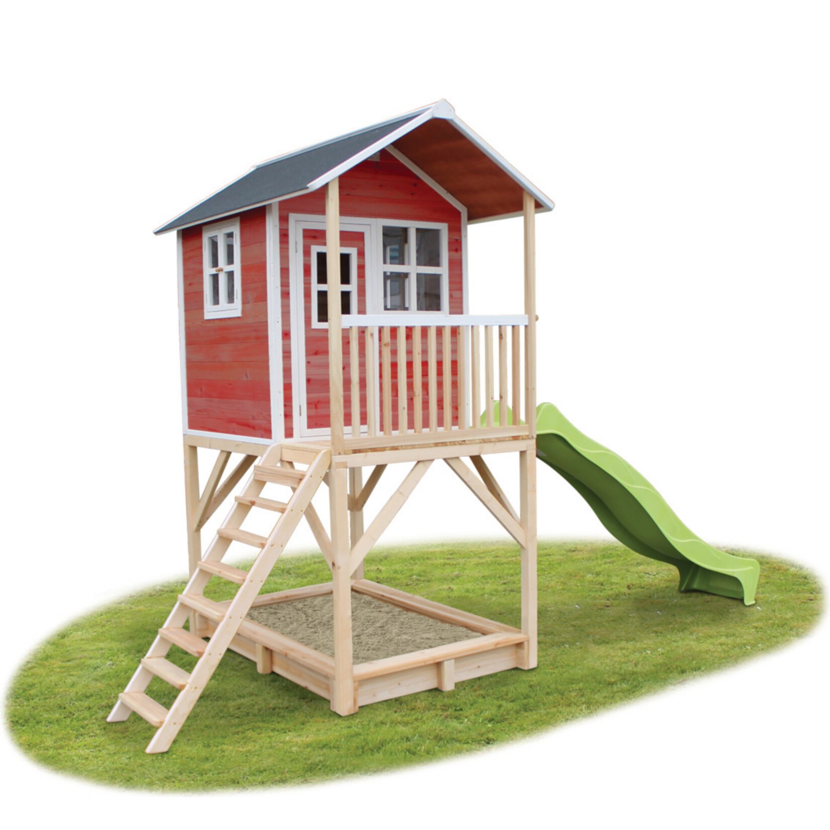 EXIT Loft 700 Holzspielhaus - rot - Bild 1