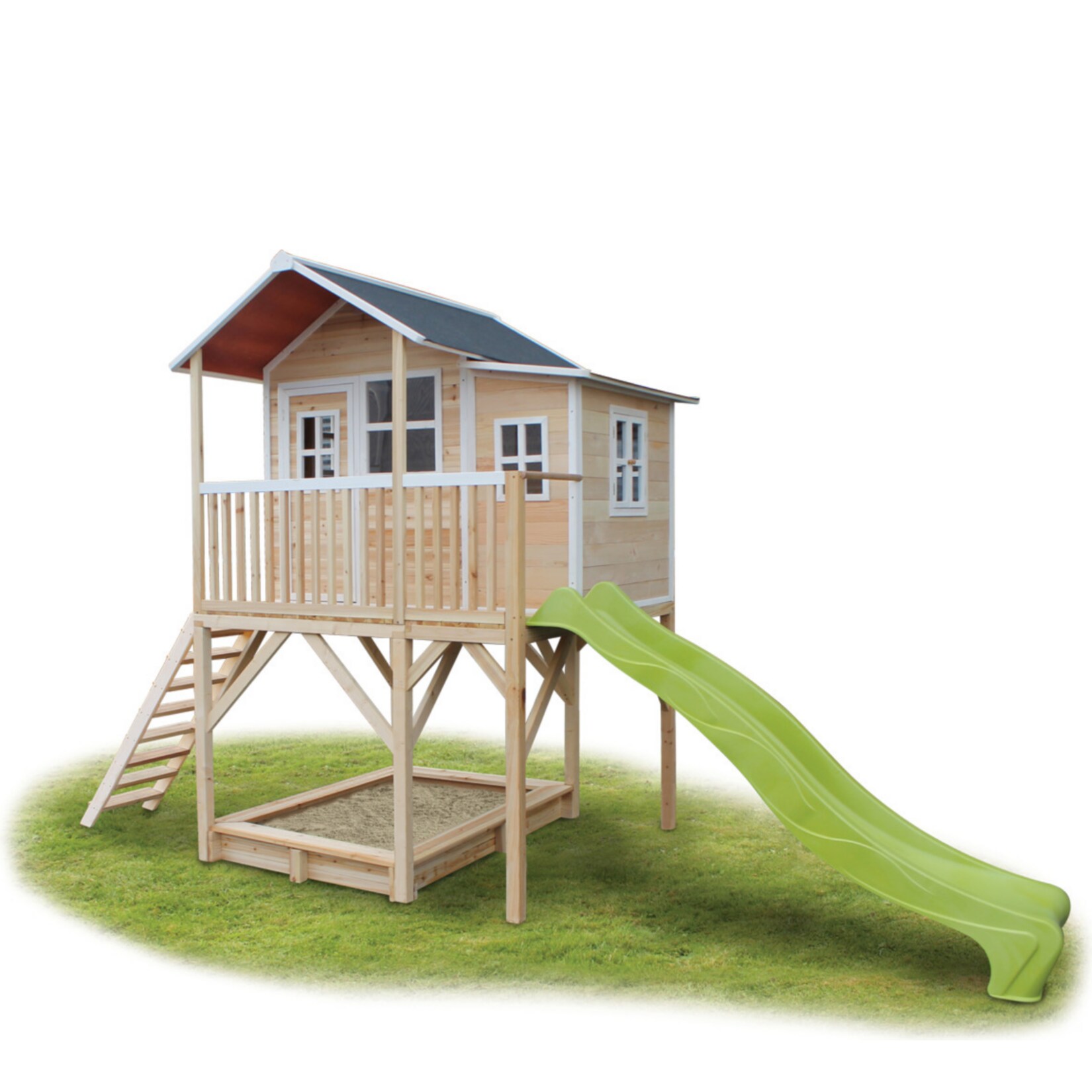 EXIT Loft 750 Holzspielhaus - naturel - Bild 1