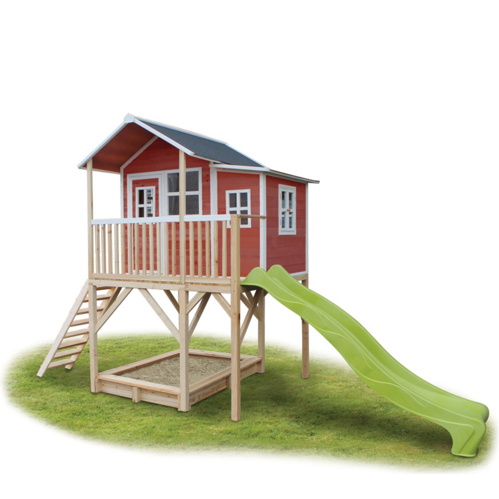 EXIT Loft 750 Holzspielhaus - rot - Bild 1