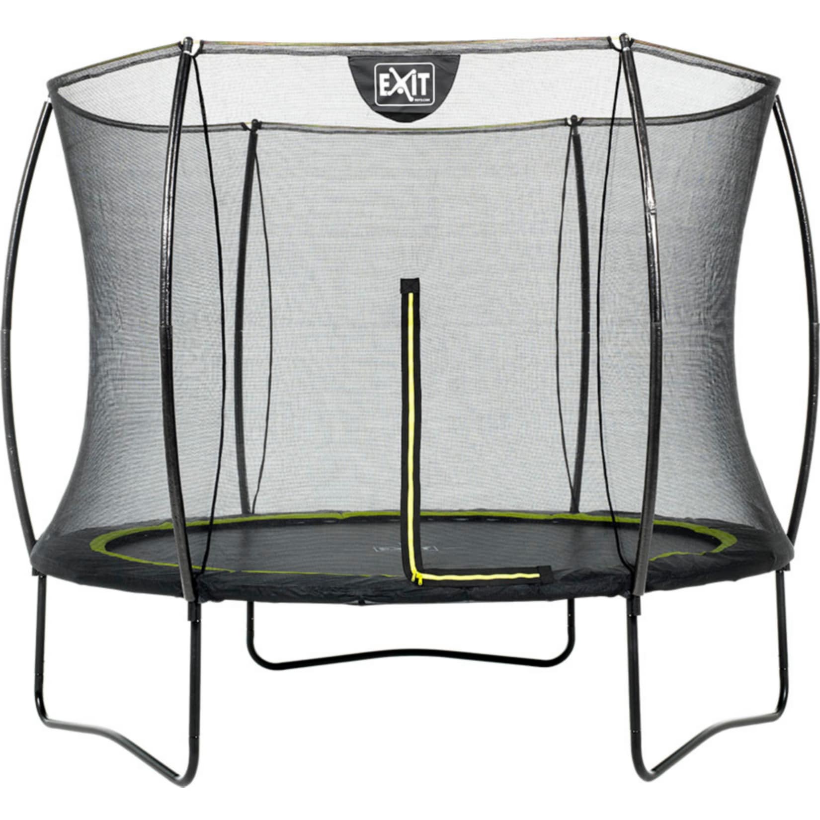EXIT Silhouette Trampolin + Sicherheitsnetz 244 (8ft) Schwarz - Bild 1