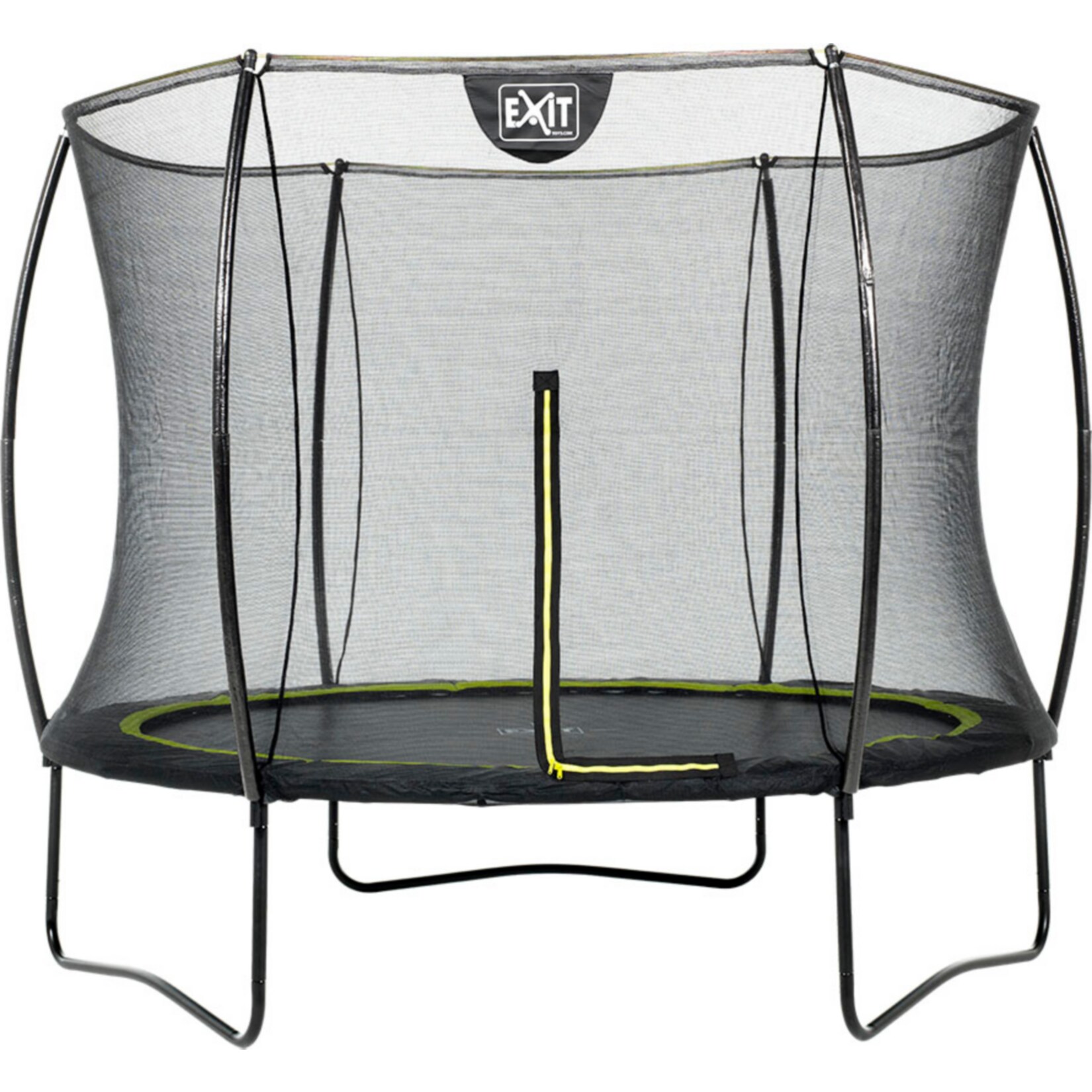 EXIT Silhouette Trampolin + Sicherheitsnetz 366 (12ft) Schwarz - Bild 1