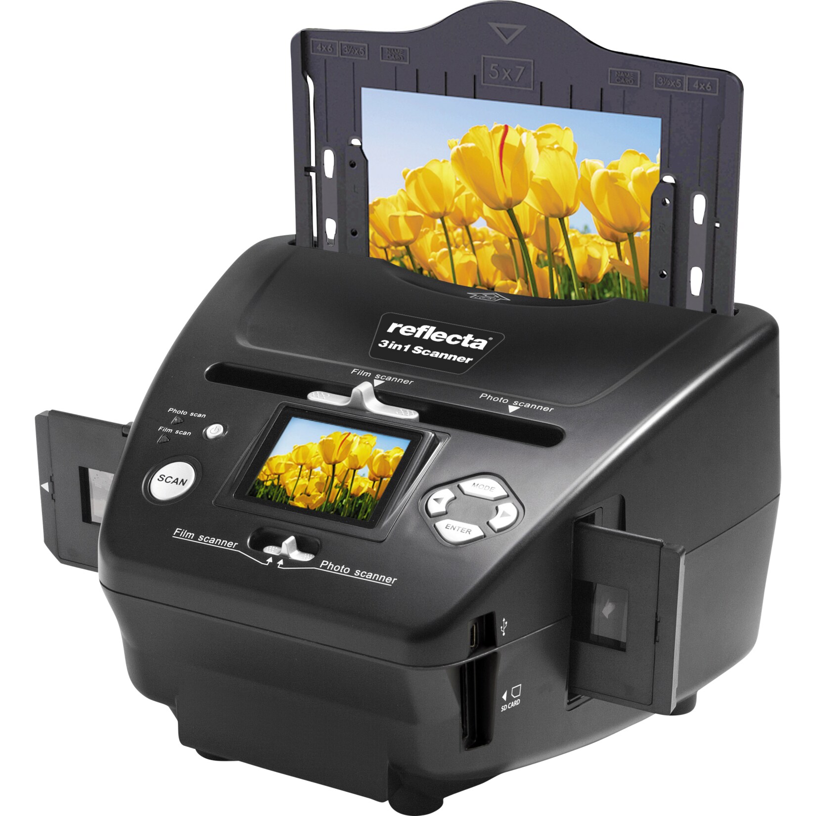 Reflecta 3in1 Scanner - Scanner de pellicule - CMOS - 180 x 130 mm - 2300 dpi - USB 2.0