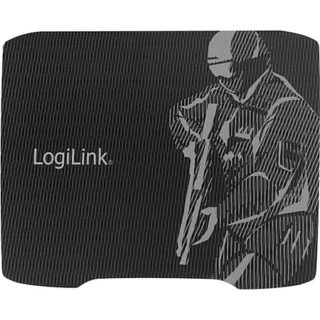 LogiLink ID0135 XL Gaming-Mauspad, 330 x 250 mm, schwarz mit Bedruckung - Bild 1