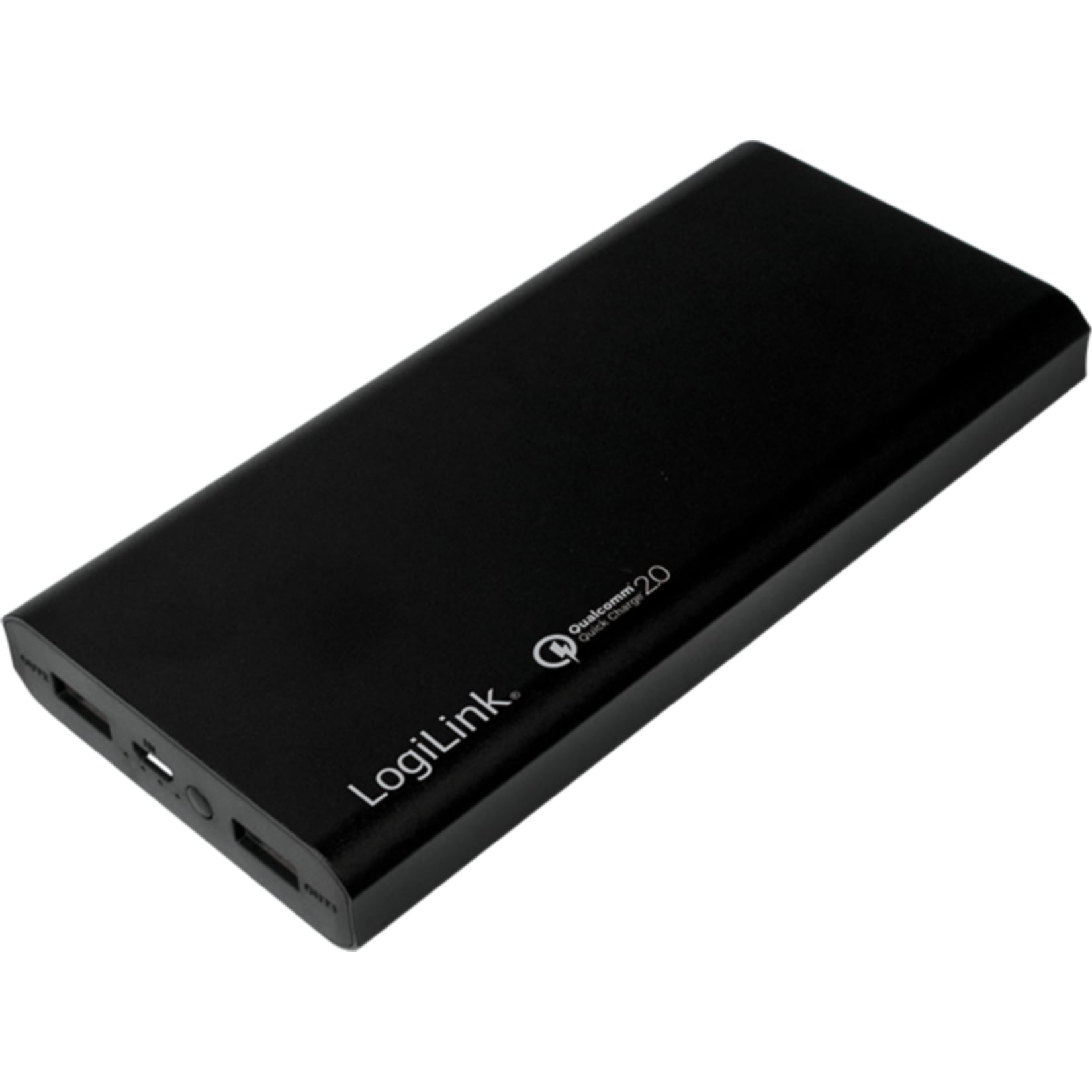 LogiLink PA0144 Mobiler Zusatzakku mit Qualcomm Quick Charge 2.0, 15.000 mAh, 2x USB-Port - Bild 1