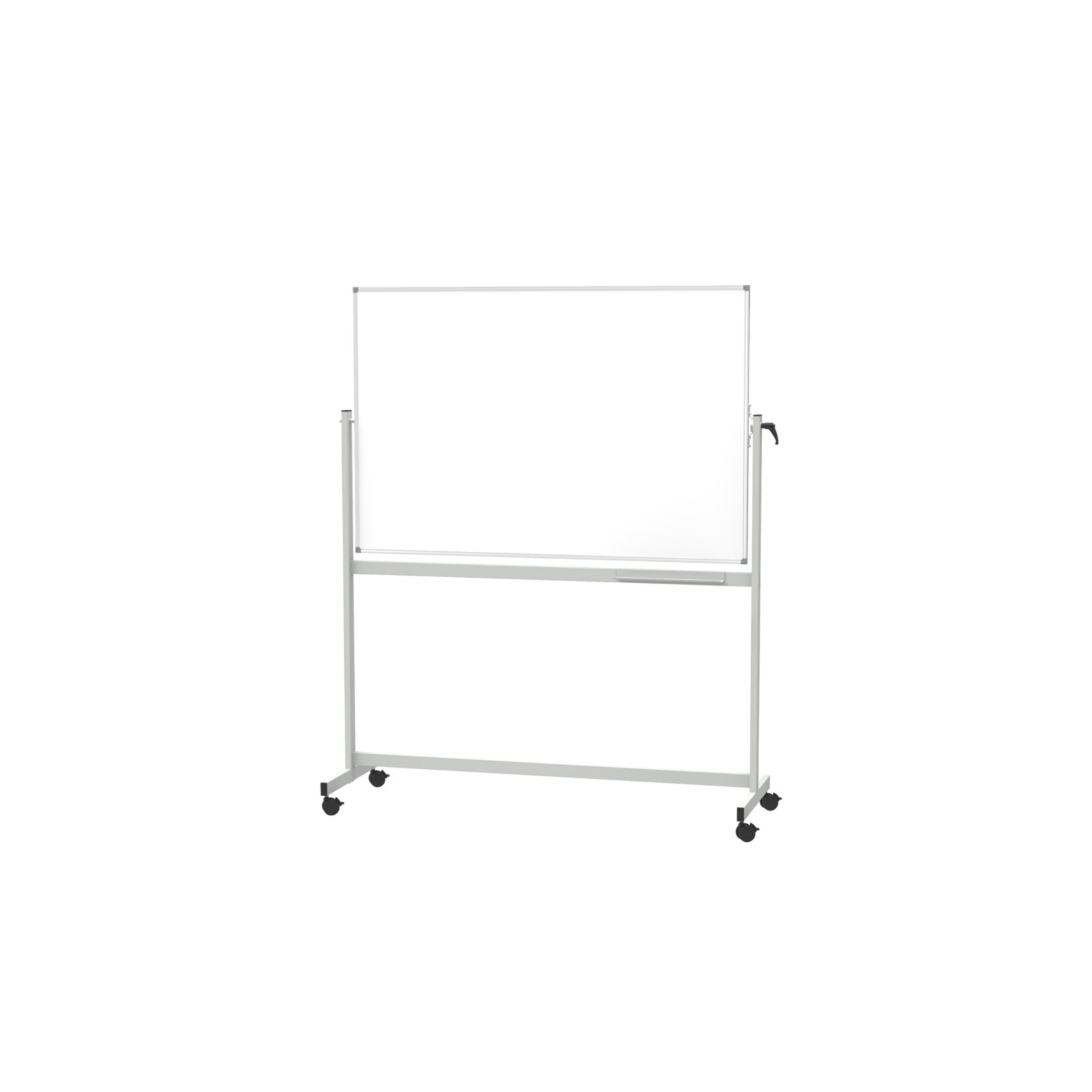 MAUL mobiles Whiteboard MAULstandard, drehbar, Emaille - 90 x 120 cm