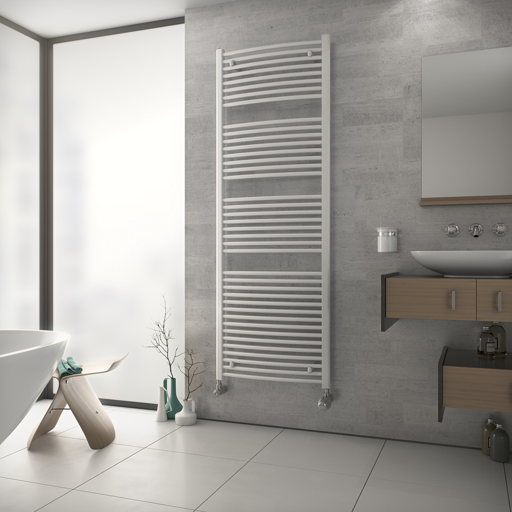 Ximax TOP Designheizk&ouml;rper B 59,5 x H 117,2 x T 4 cm wei&szlig; - Bild 1