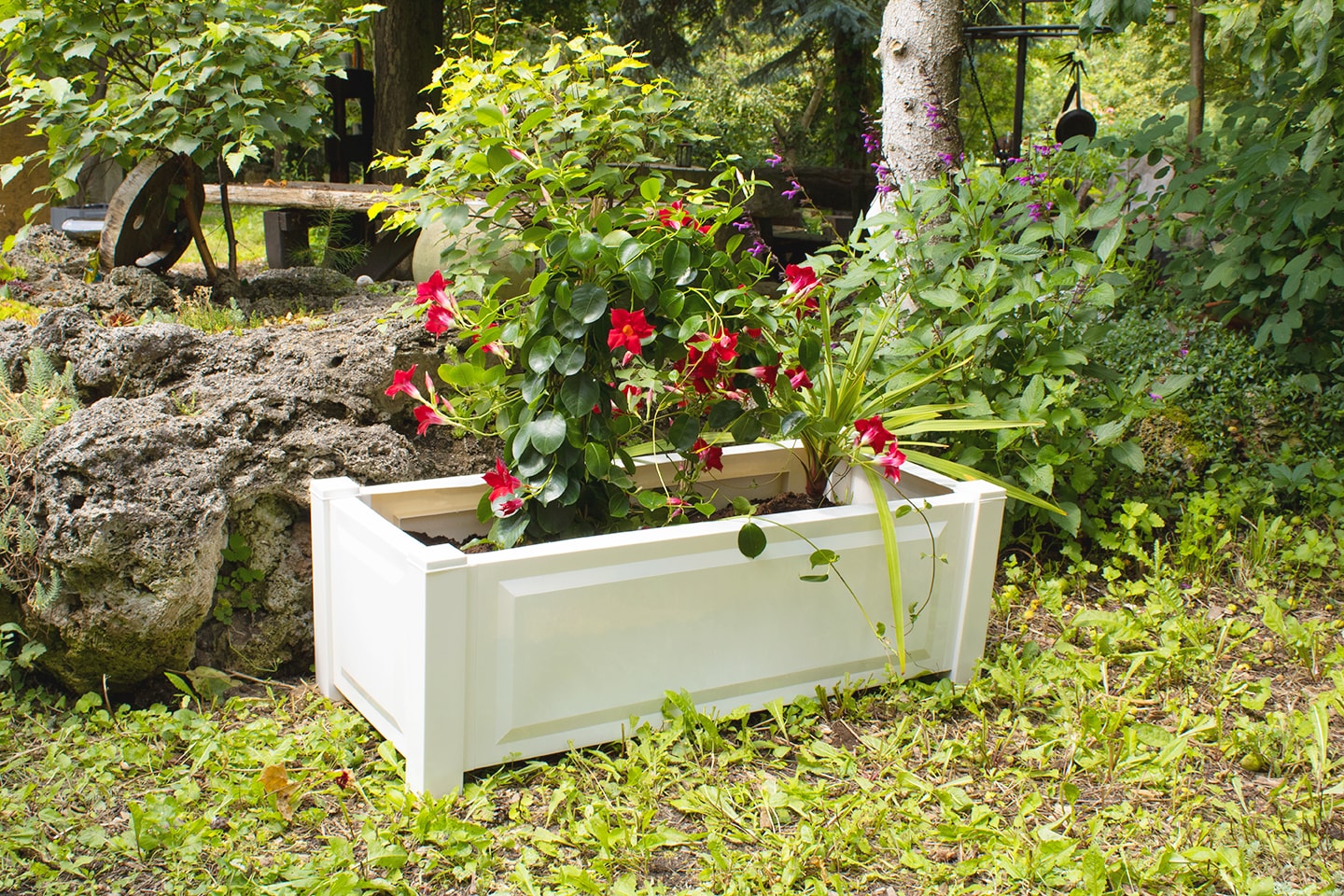 Pflanzkasten rechteckig, wei&szlig; - Bild 1