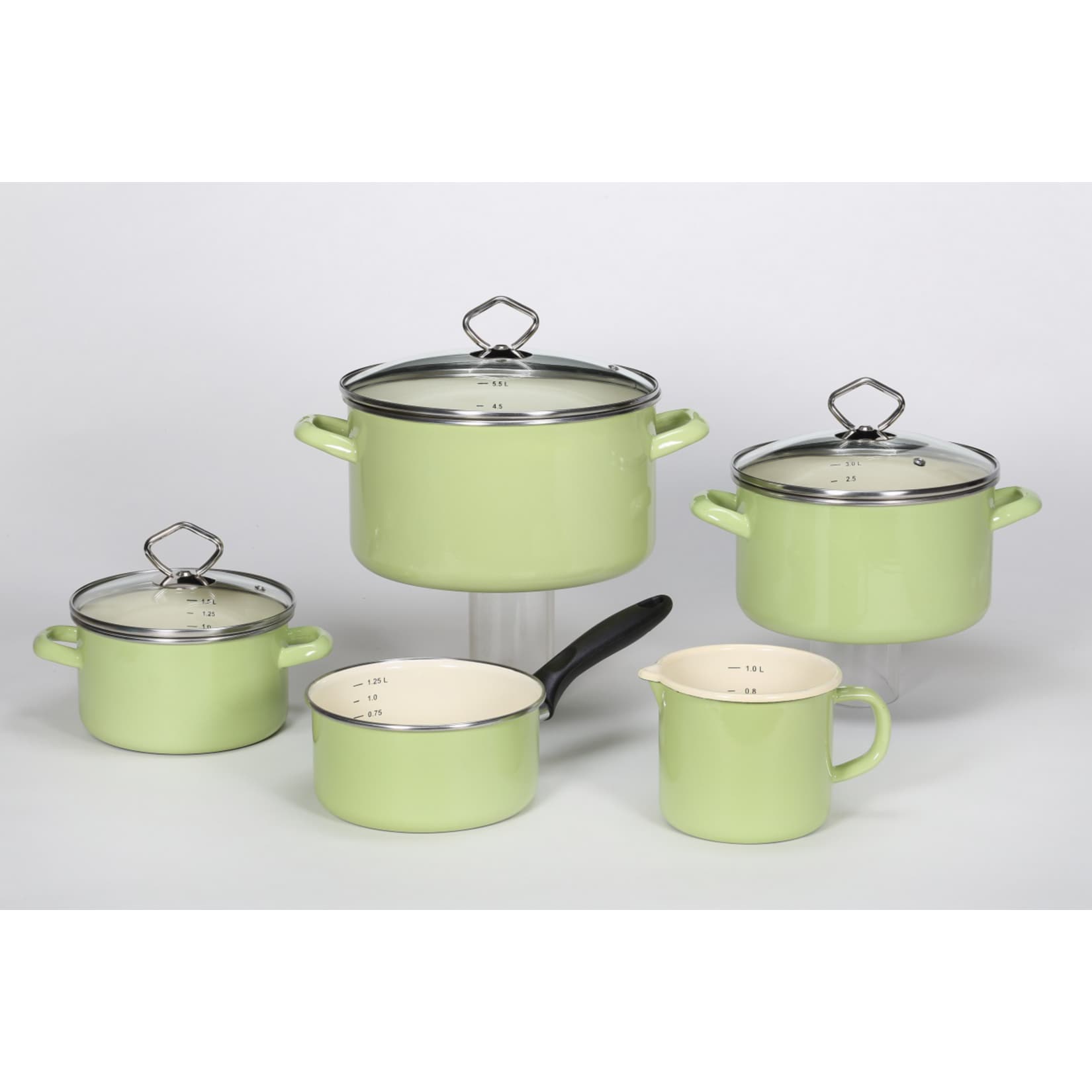 Emaille-Topfset JUIST 5tlg. - Bild 1