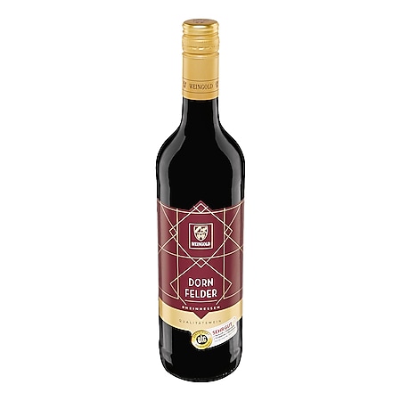Weingold Dornfelder Qualitätswein Pfalz feinherb 12,0 % vol 0,75 Liter - Bild 1
