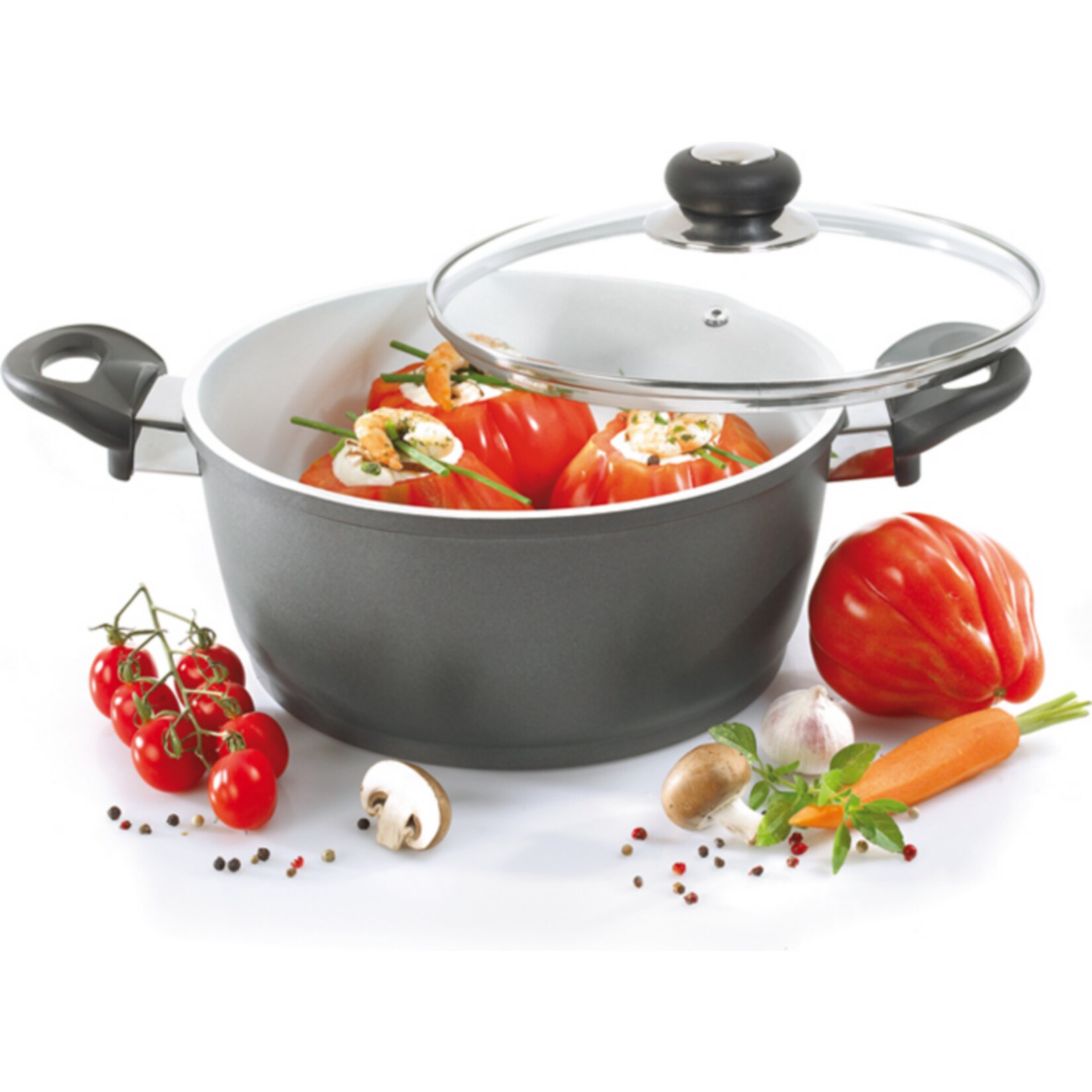 Fleischtopf mit Glasdeckel 24 cm Oslo | 04006776070625