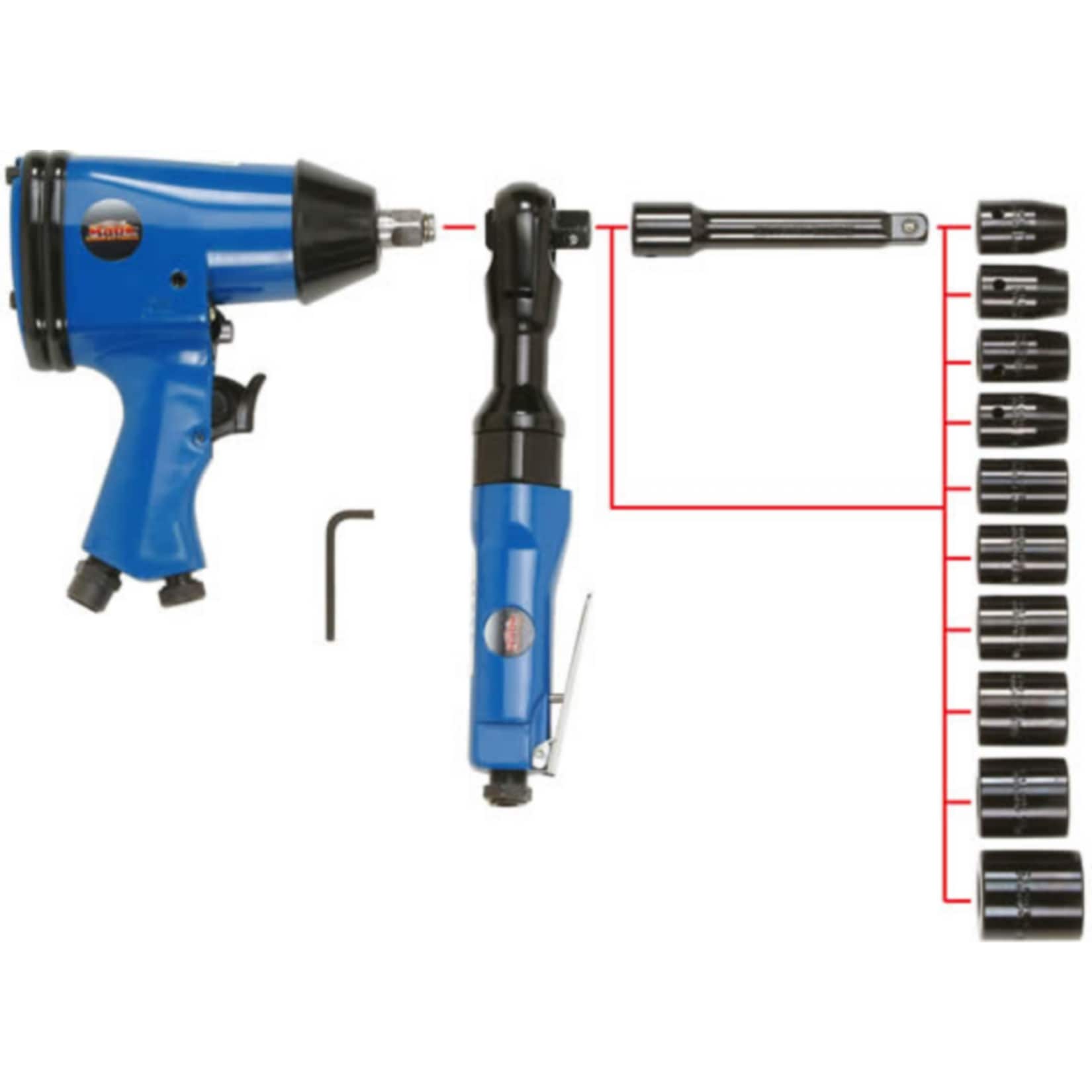 Mauk Druckluft Ger&auml;teset 36 tlg. - Bild 1