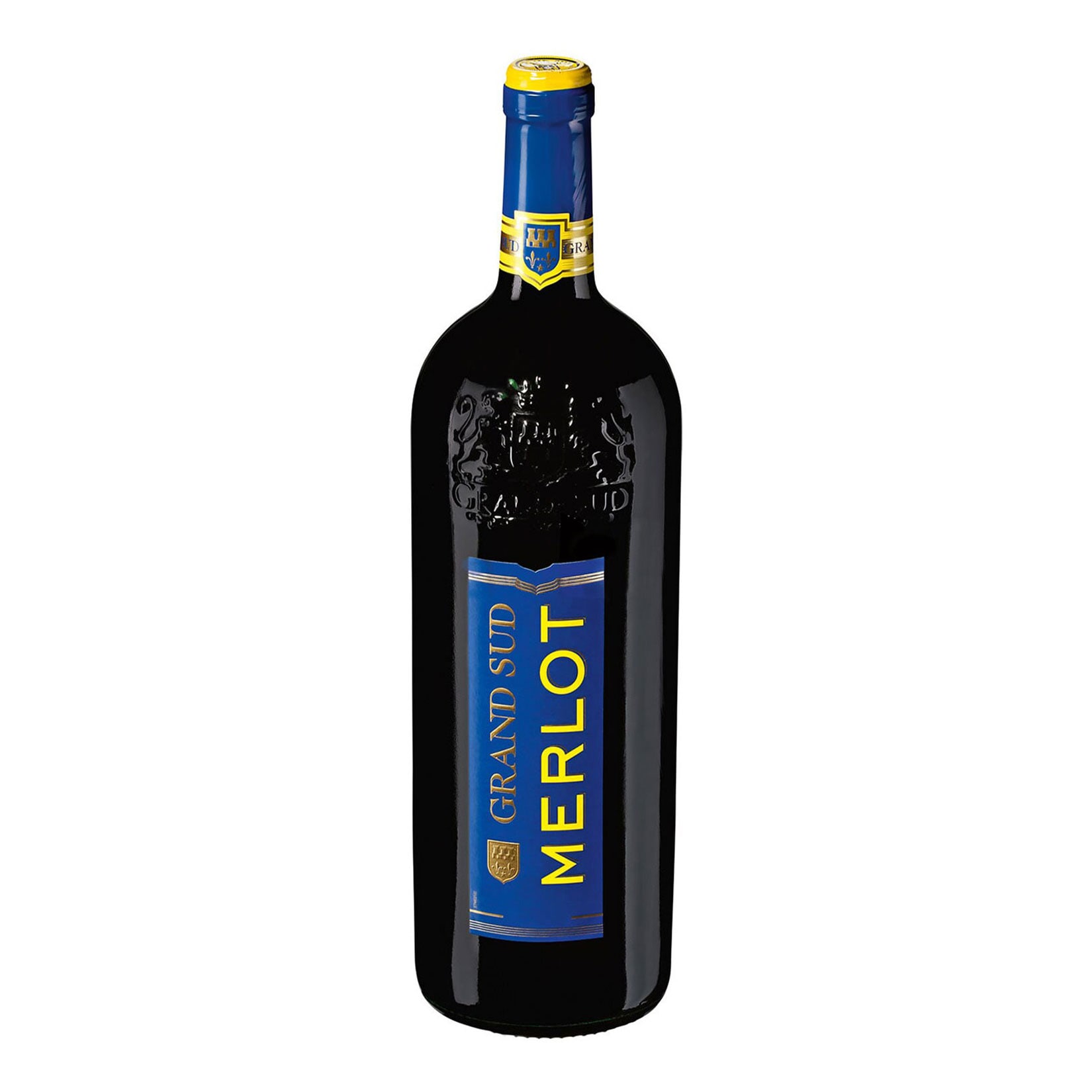 Grand Sud Merlot Pays d'Oc IGP 13,0 % vol 1 Liter - Bild 1