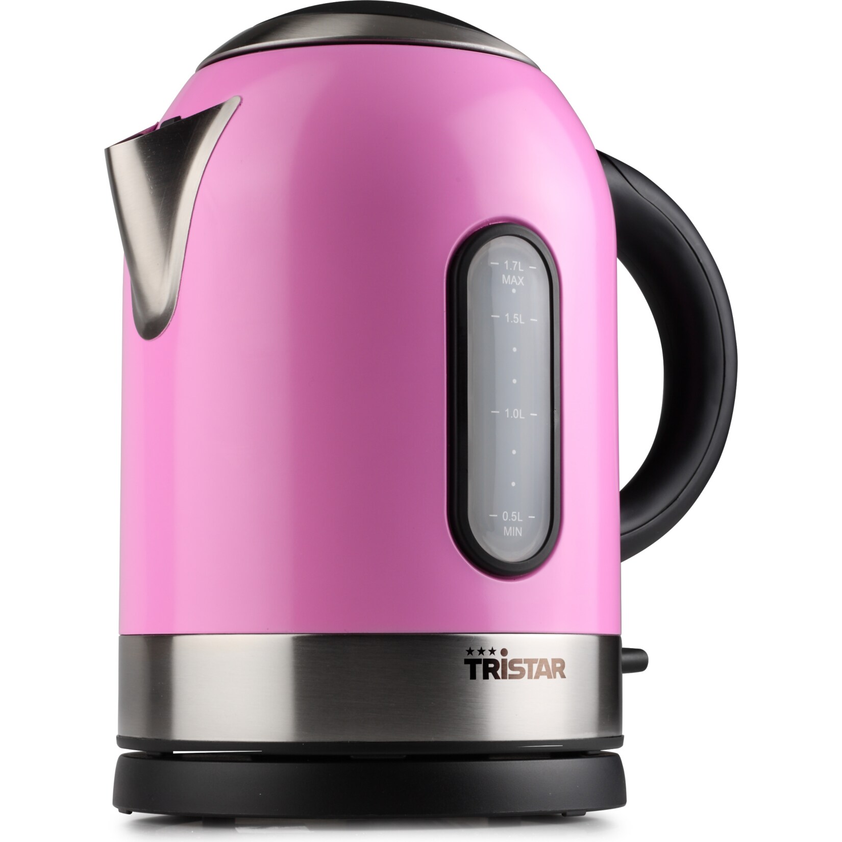 Tristar Wasserkocher 1,7 l, pink, Edelstahl - Bild 1
