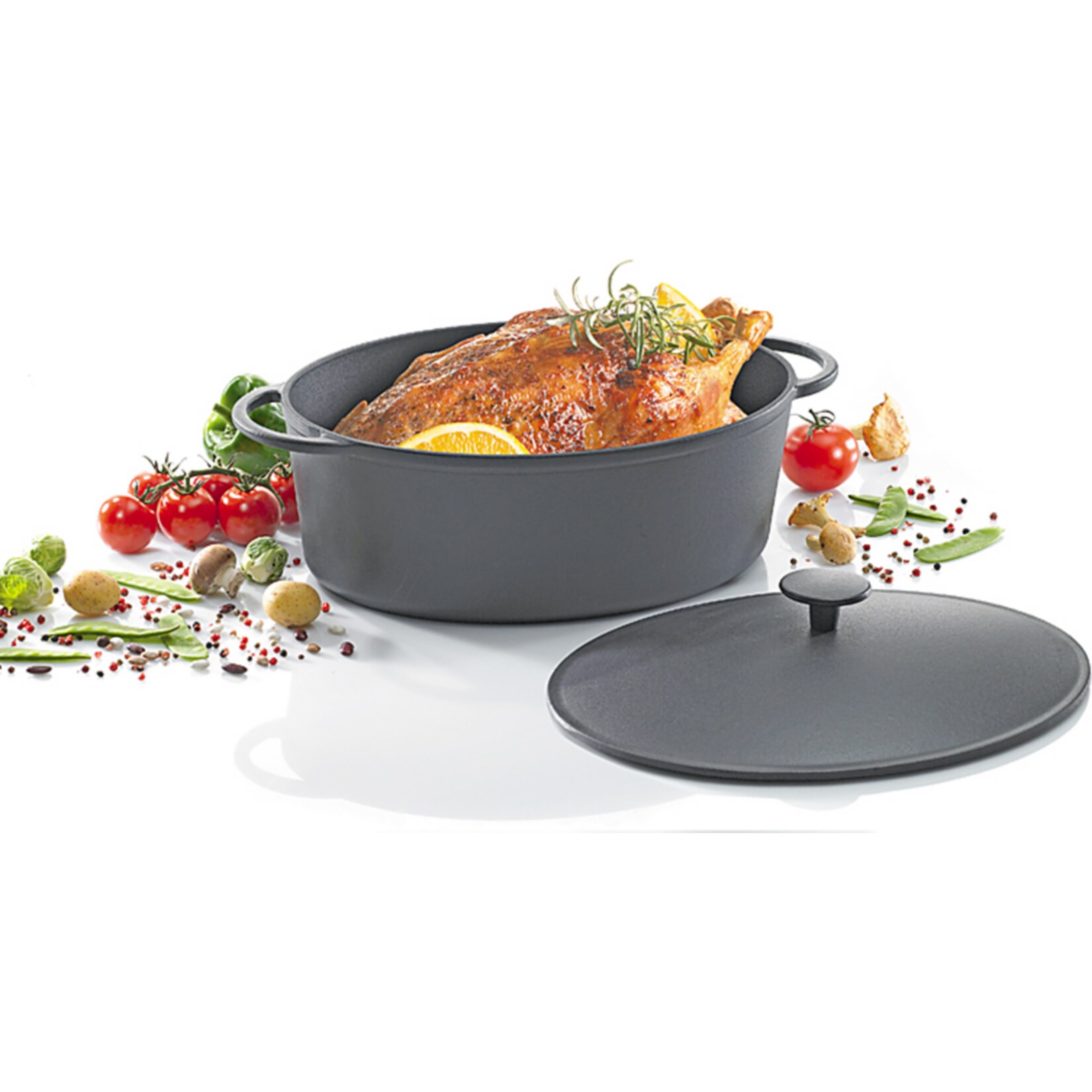 Eisenguss-Gänsebräter oval 34 cm RUSTICA | 04006776061760