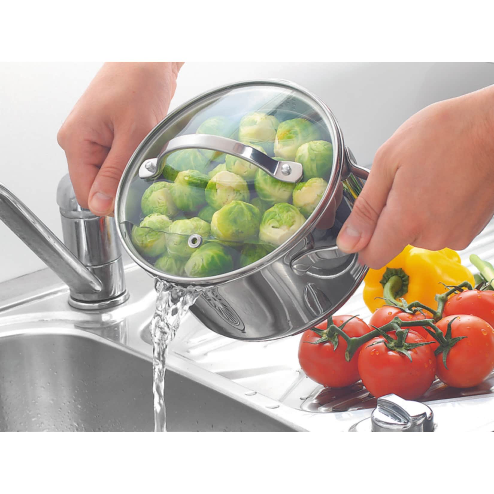 Fleischtopf 20 cm mit Ausguss Edelstahl - Bild 1