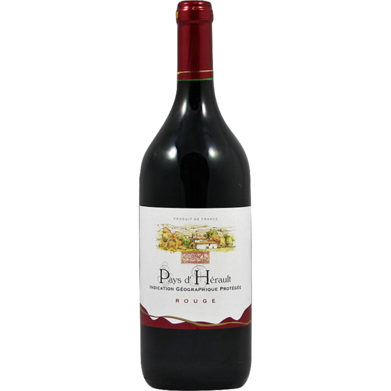 Pays d'H&eacute;rault IGP Rouge 11,5 % vol 1 Liter - Bild 1