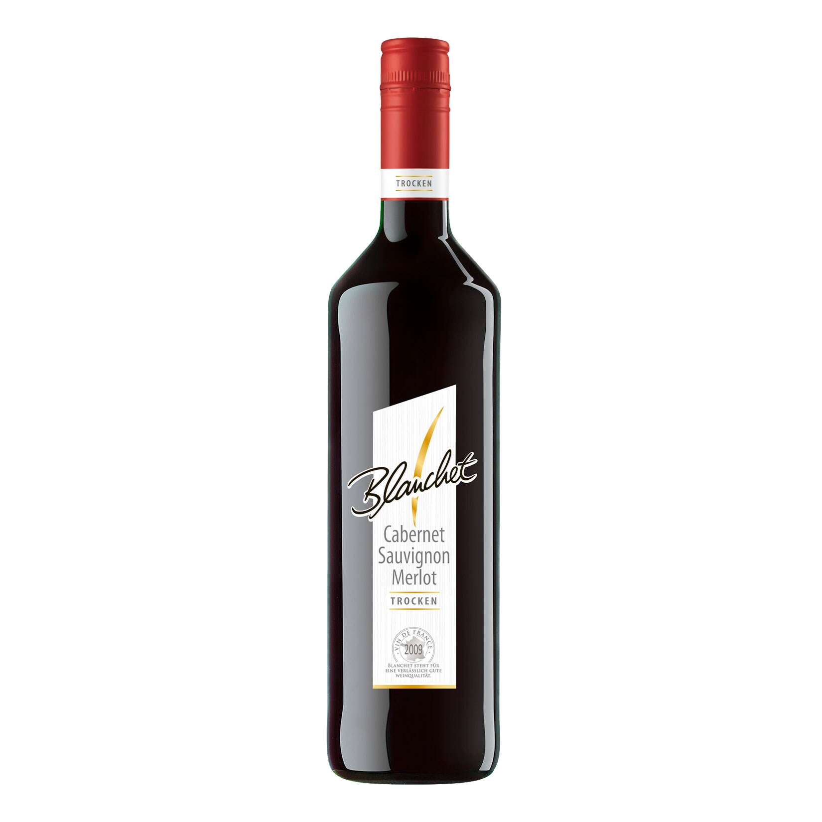 Blanchet Cabernet Sauvignon Merlot trocken Vin de France 12,5 % vol 0,75 Liter – Inhalt: 6 Flaschen | 04001731739999