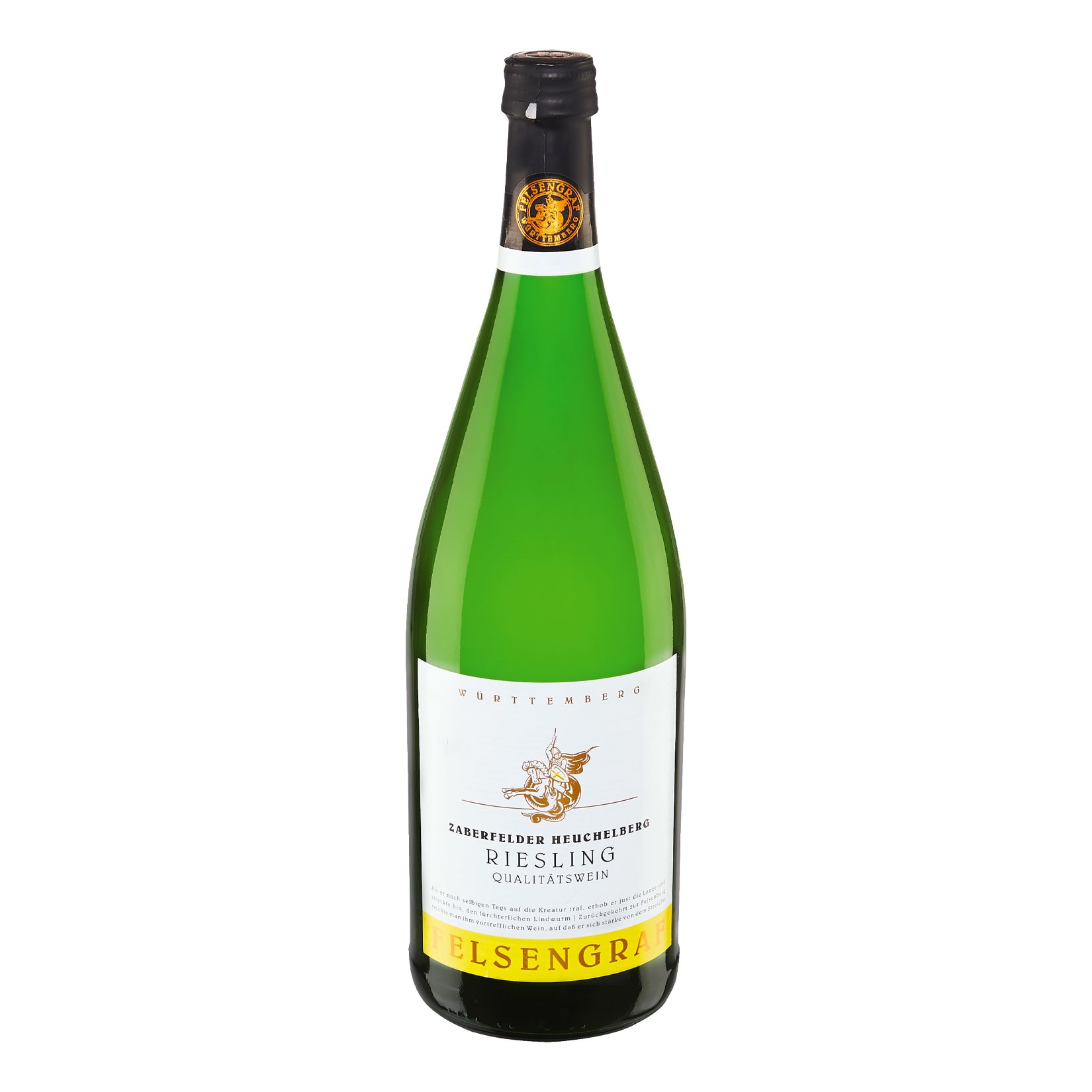 Felsengraf W&uuml;rttemberg Riesling Qualit&auml;tswein 11,5 % vol 1 Liter - Bild 1