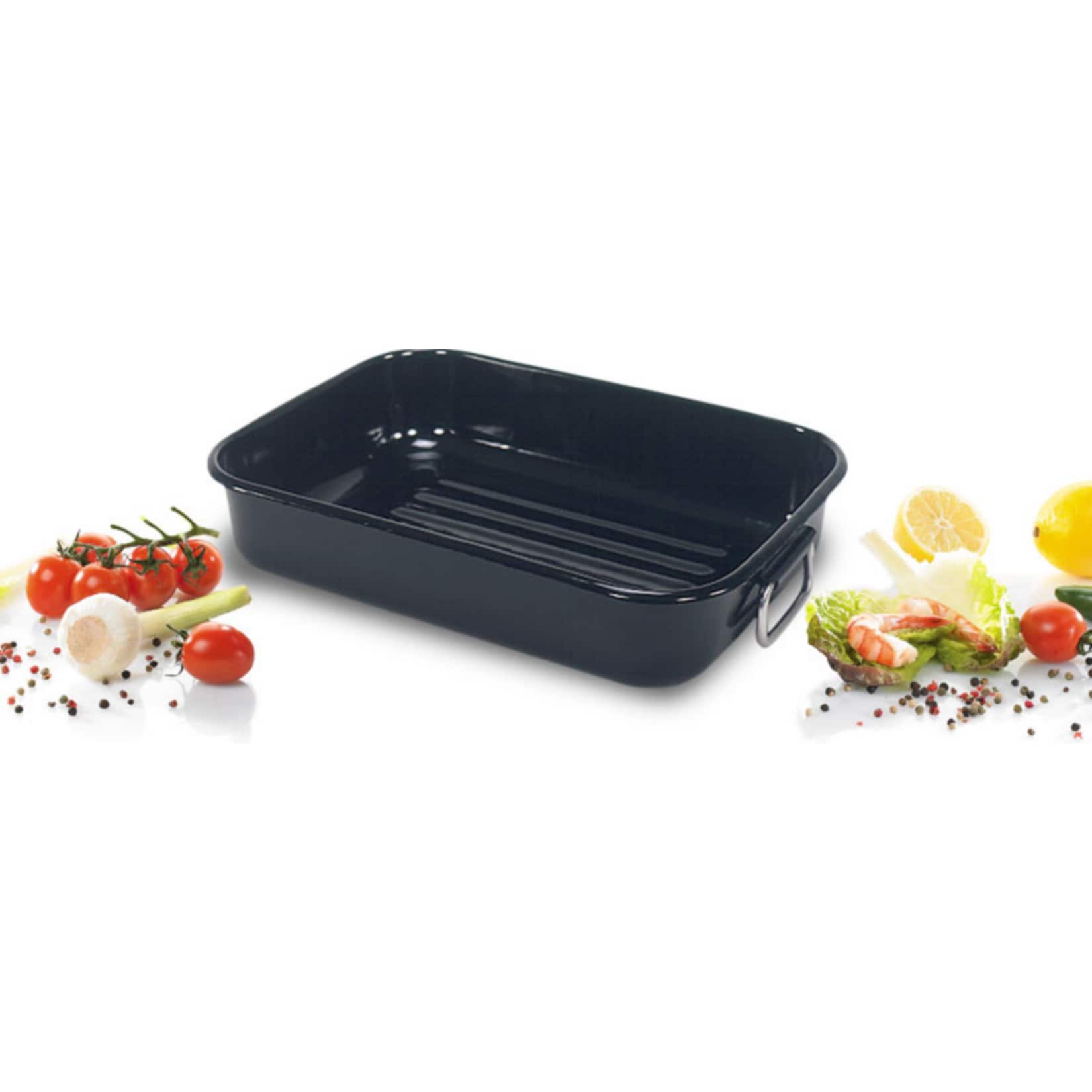 Grill/Auflaufform schwarz 34x24 cm - Bild 1