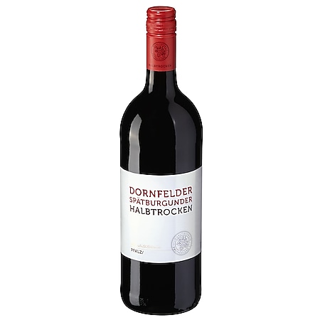 Dornfelder Spätburgunder Qualitätswein halbtrocken 12,5 % vol 1 Liter - Bild 1