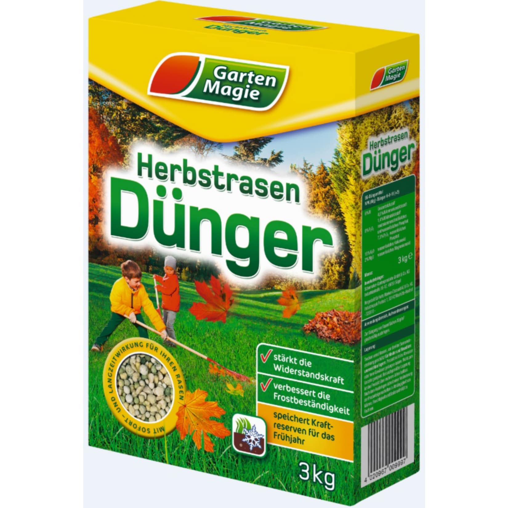 Garten Magie versch. D&uuml;nger - Herbstrasen D&uuml;nger 3 kg - Bild 1