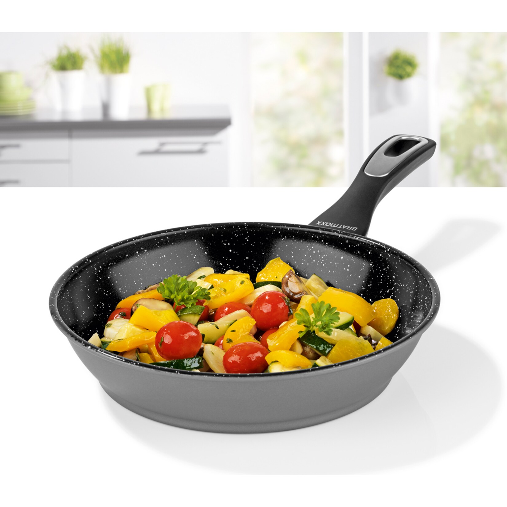 Keramik-Pfanne 24cm, anthrazit