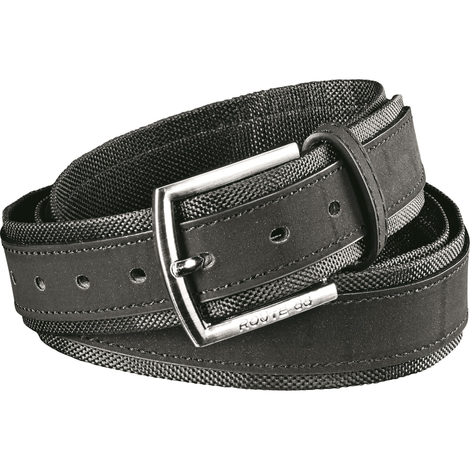 Route 66 Herren Freizeitg&uuml;rtel Schwarz, 100 cm - Bild 1