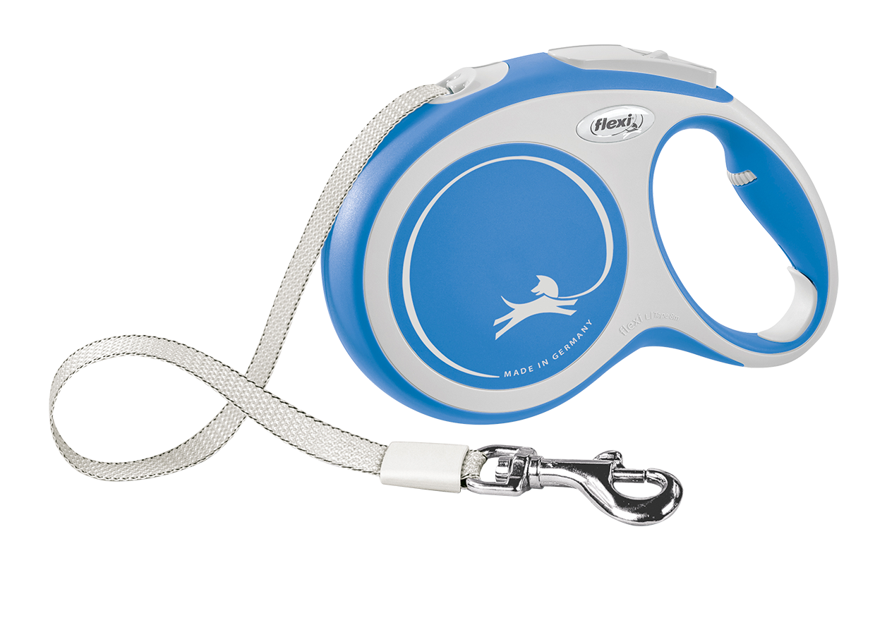 Flexi New comfort, Gr. L, Gurtleine 8m, f&uuml;r Hunde bis 50 kg, blau - Bild 1