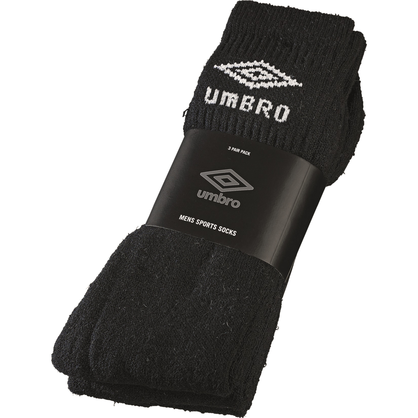 Umbro Sport Socken 3er, schwarz 43 - 46 - Bild 1
