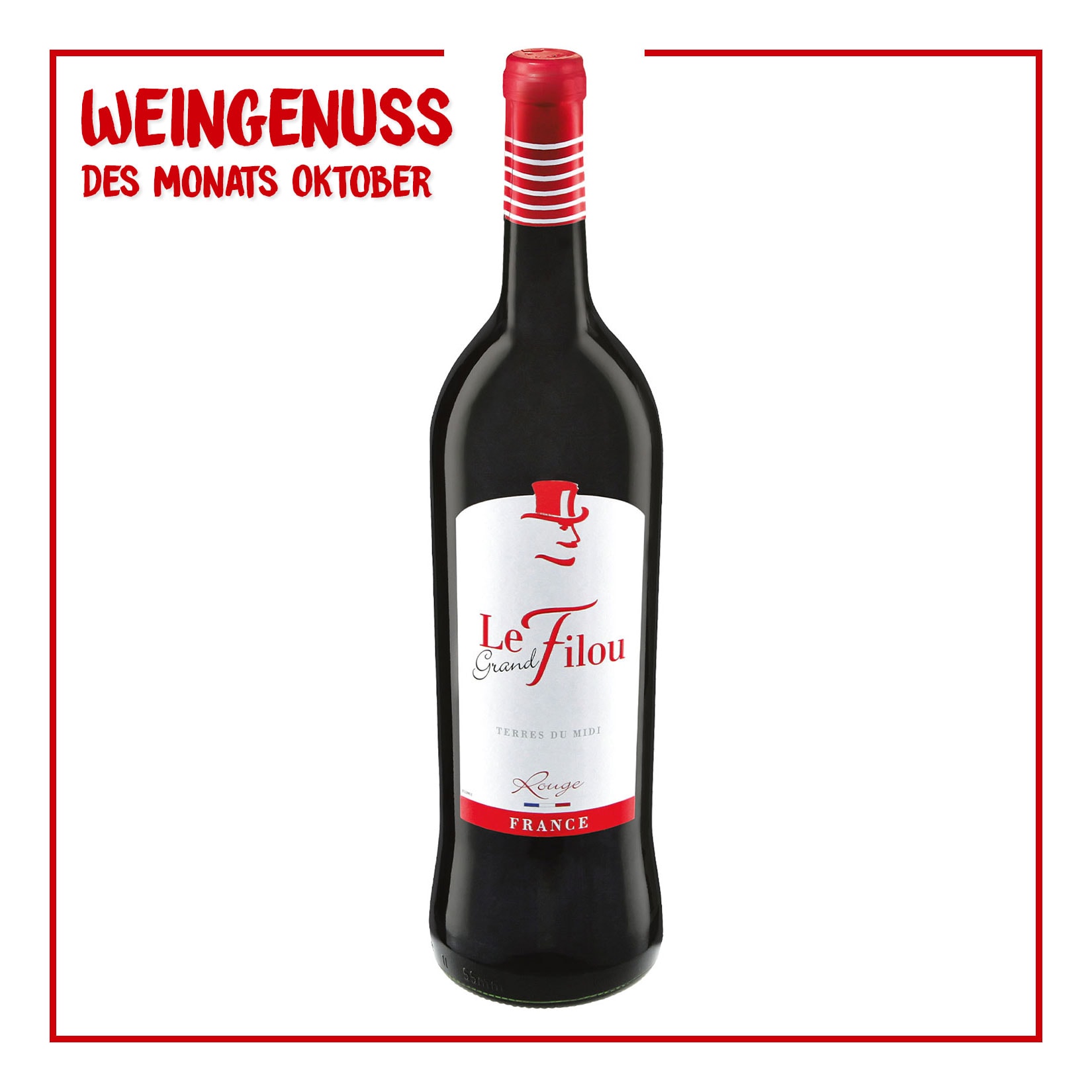 Le Grand Filou Rouge 12,0 % vol 1 Liter - Bild 1
