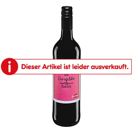 Villa am Weinberg Dornfelder Qualitätwein lieblich 10,5 % vol 0,75 Liter - Bild 1