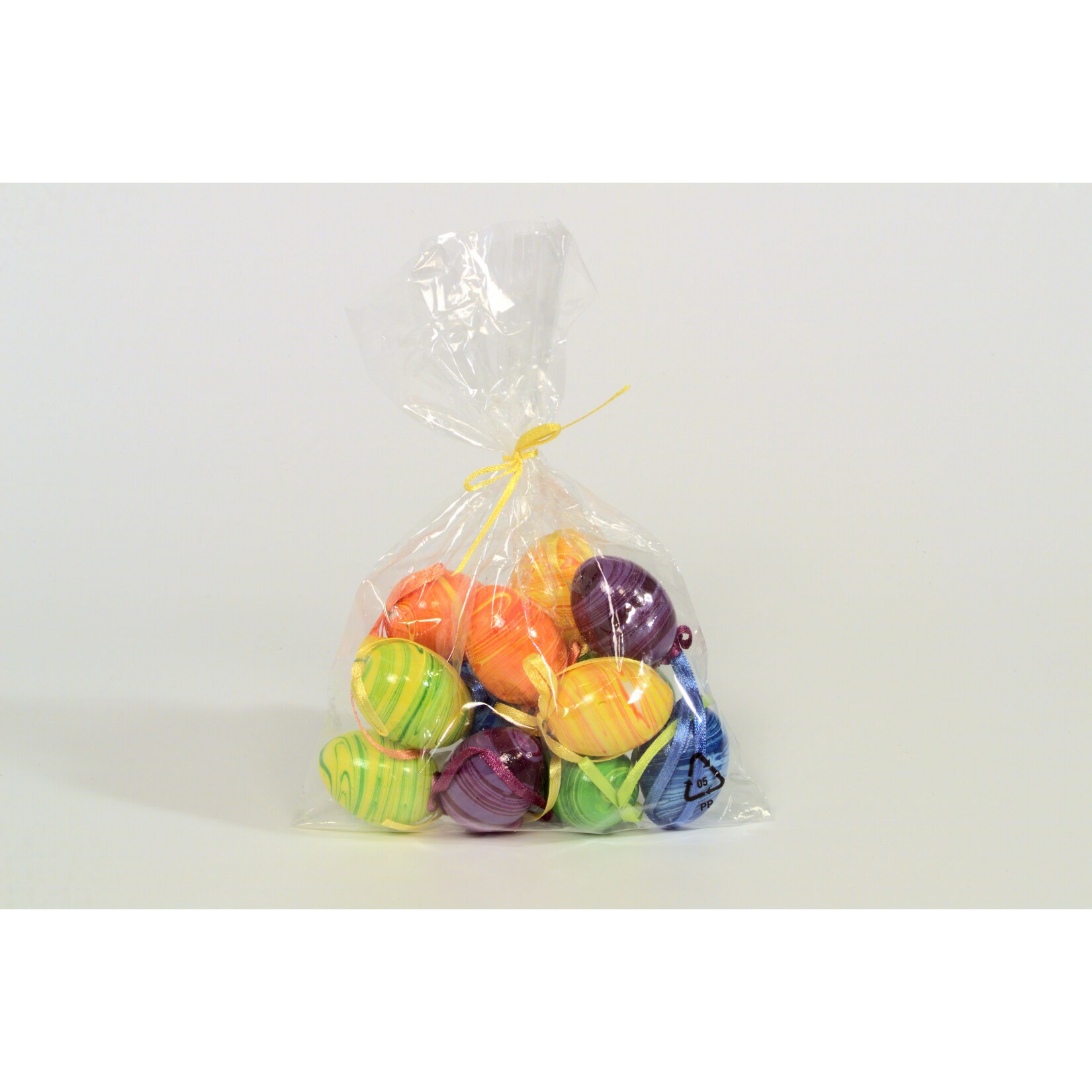 Osterdeko - 12 marmorierte Behang-Eier - Bild 1