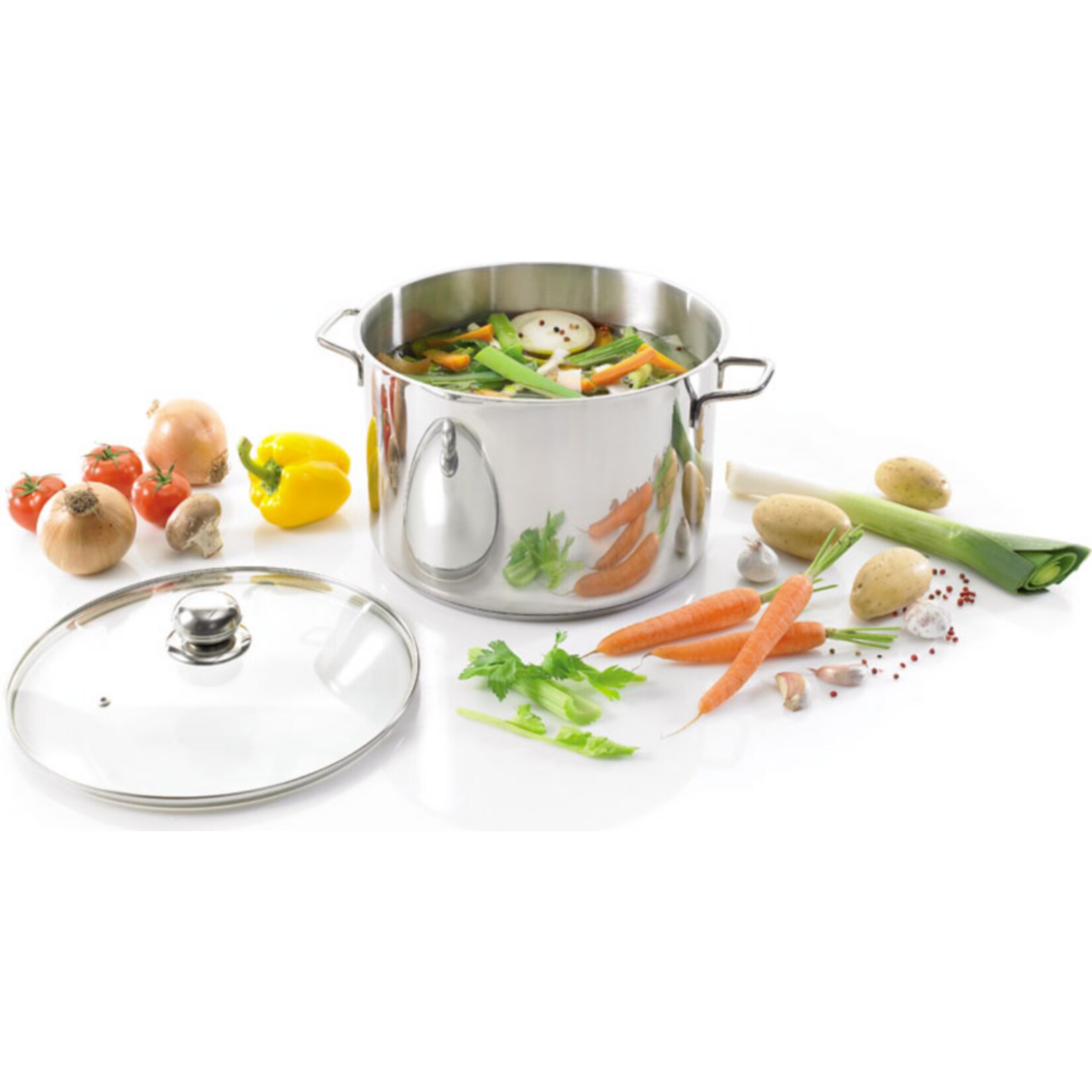 Jumbotopf mit Glasdeckel 17 l - Bild 1