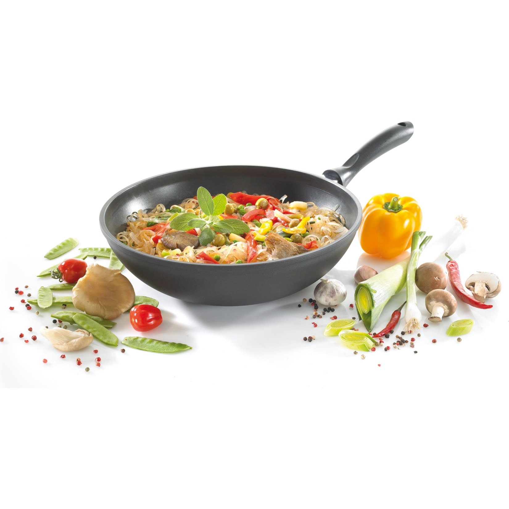 Aluguss-Wokpfanne LEIPZIG 30 cm - Bild 1