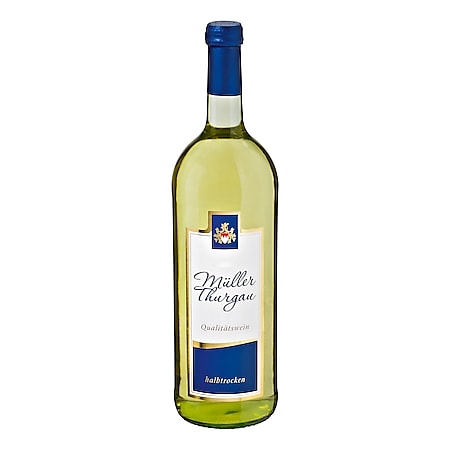 Müller-Thurgau Qualitätswein halbtrocken 10,5 % vol 1 Liter - Bild 1