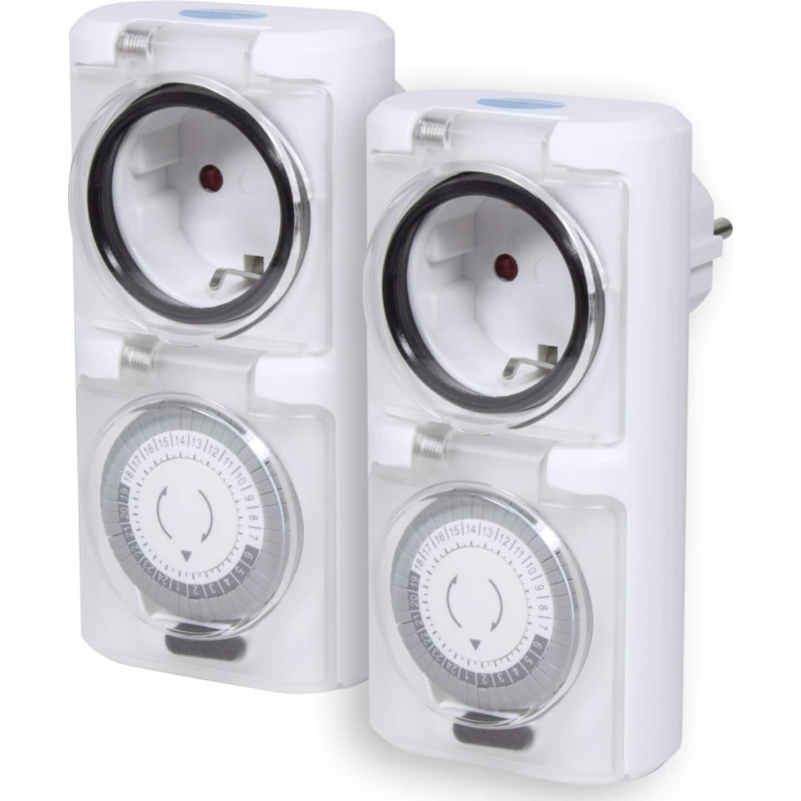 2er Set LogiLight&reg; Mechanische Zeitschaltuhr, IP44 - Bild 1
